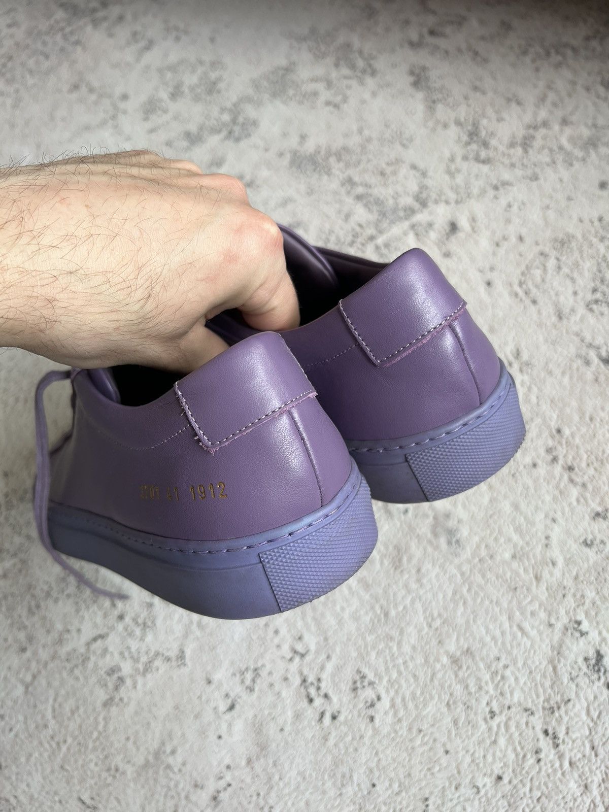 Common Projects Common Projects Low Top Sneakers Leather Violet Size US 11 / IT 41 - 7 Thumbnail