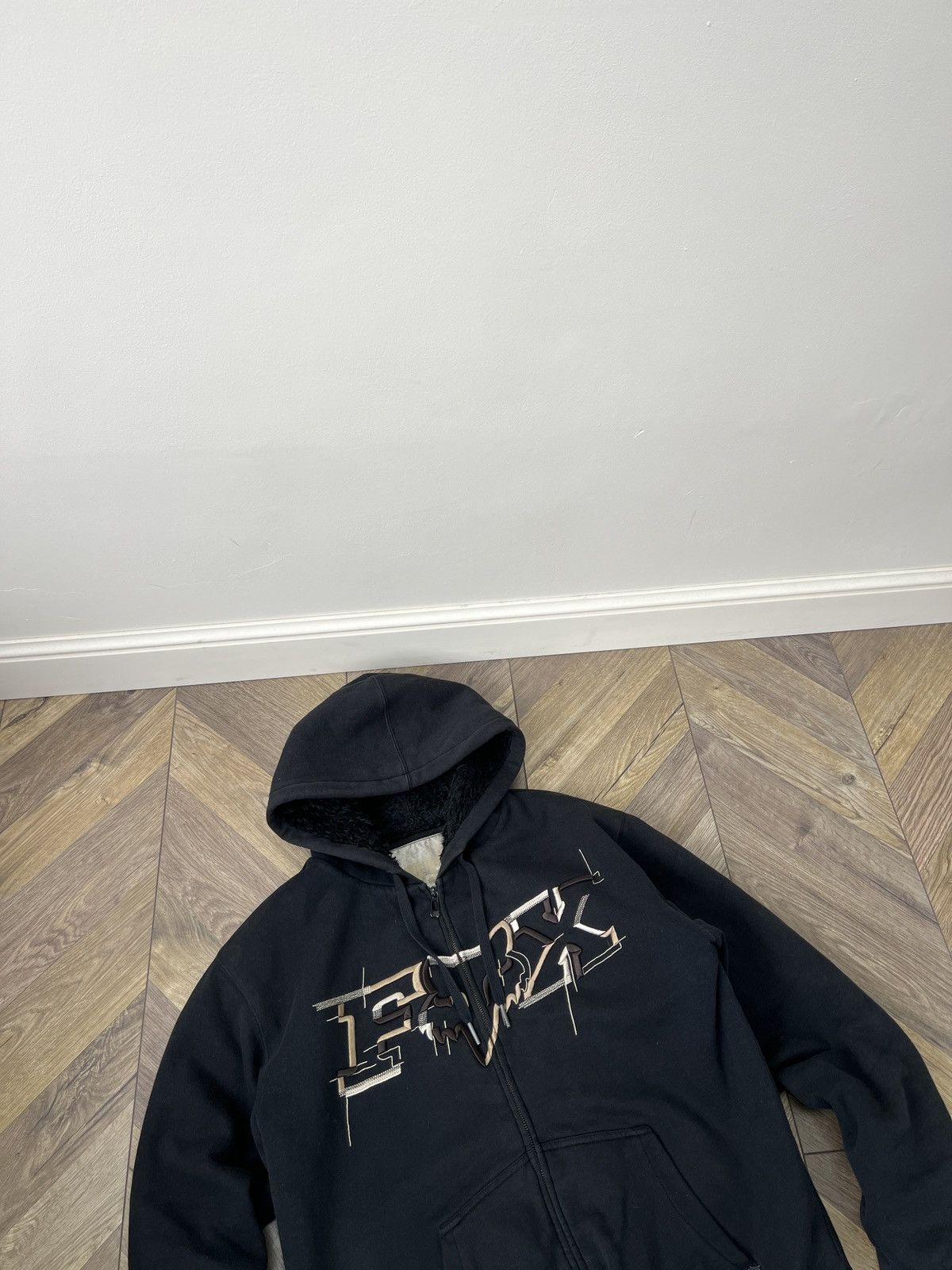 Fox Racing Vintage Fox Racing Black Zip-Up Heavy Jacket Streetwear Size US L / EU 52-54 / 3 - 5 Thumbnail