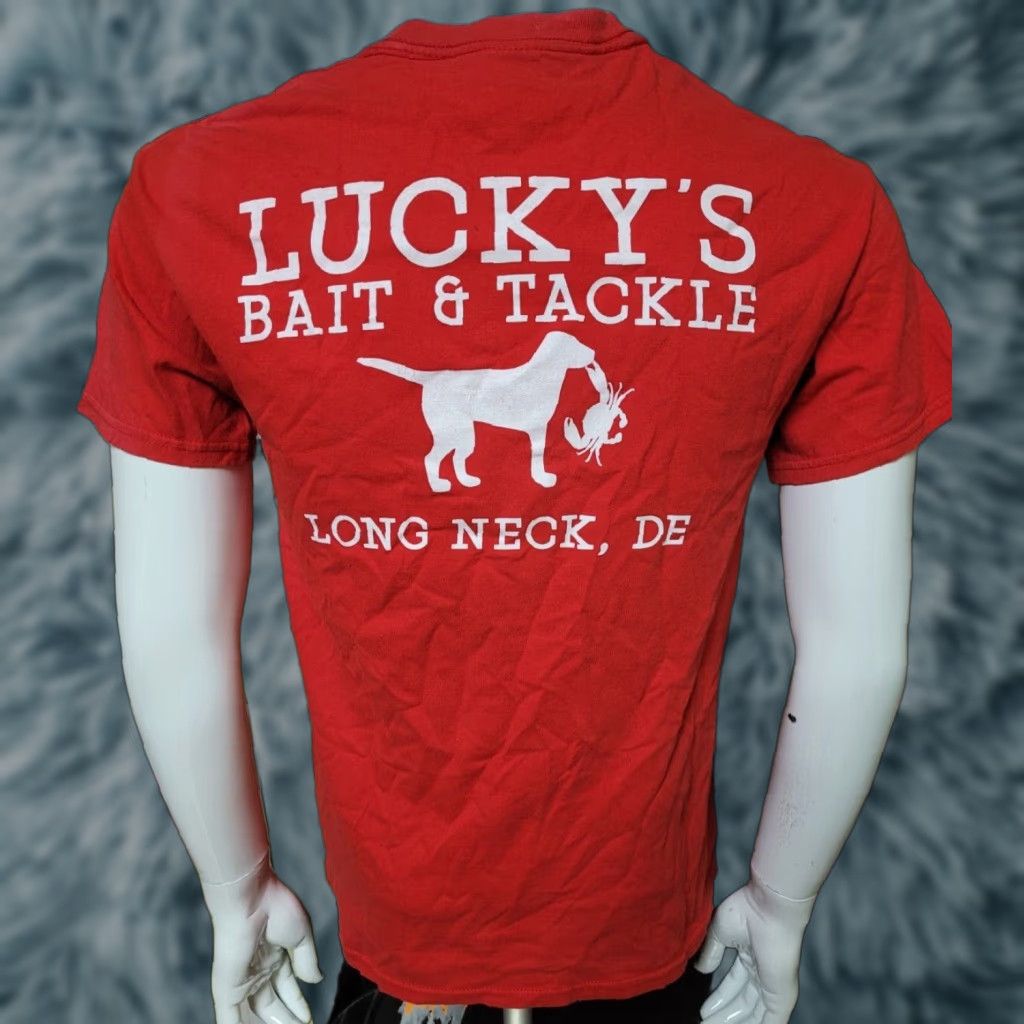 Gildan Gildan DE Delaware Fishing Graphic Tee T-Shirt Red M Men Short Sleeve Crew Neck Size US M / EU 48-50 / 2 - 1 Thumbnail