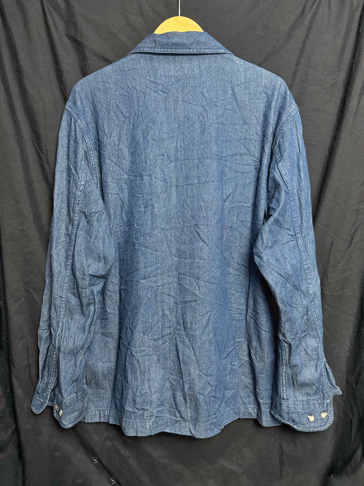 Kansai Yamamoto × Y's for Men × Yohji Yamamoto Denim Zipper Shirt Kansai Size US L / EU 52-54 / 3 - 3 Thumbnail