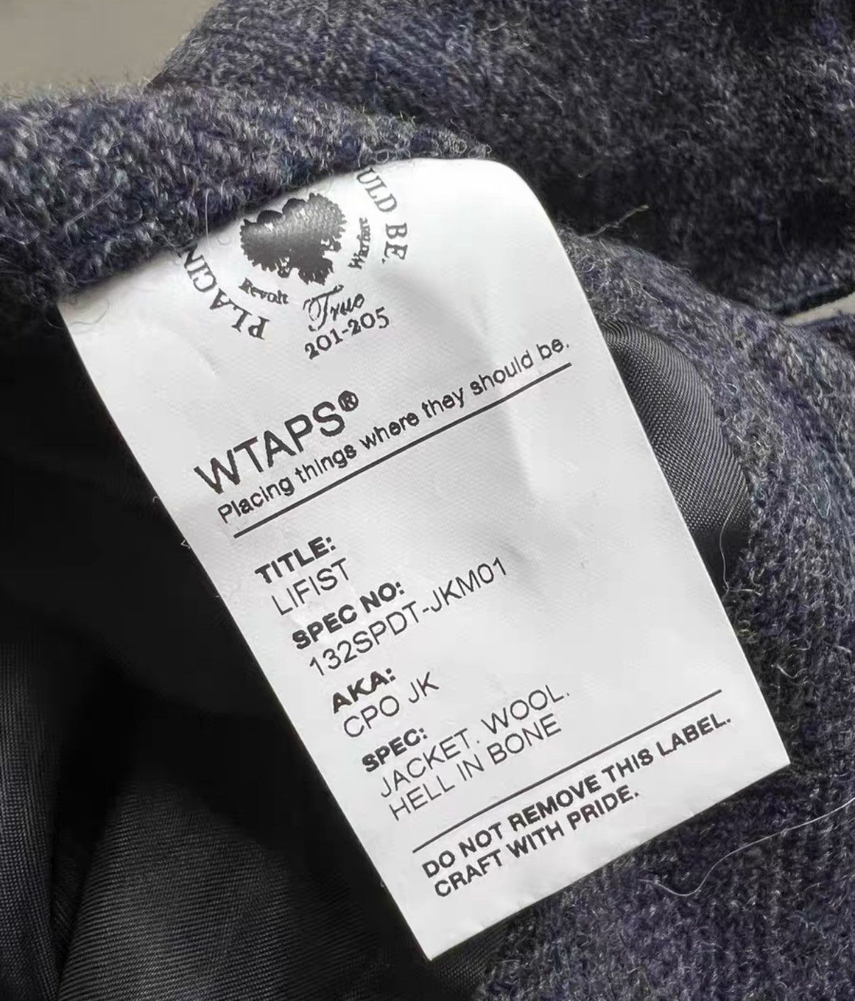Wtaps WTAPS CPO JACKET Wool Tweed Jacket J16 Size US M / EU 48-50 / 2 - 6 Thumbnail