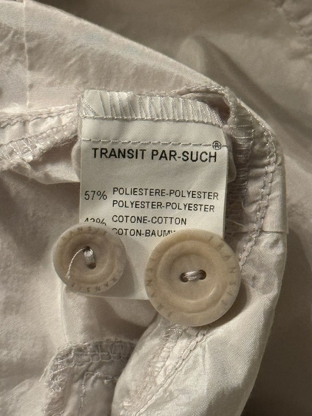 Transit × Transit Uomo Transit par-such avant garde trench coat Size XS / US 0-2 / IT 36-38 - 4 Thumbnail