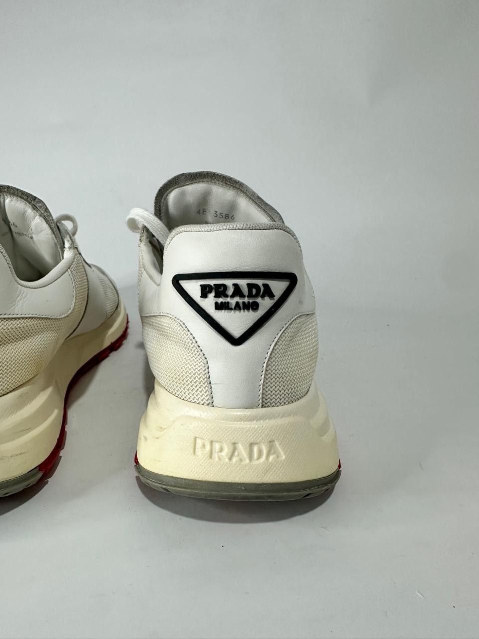 Prada Prada Prax Leather and Mesh Low Top Sneakers. Size US 7 / EU 40 - 6 Thumbnail