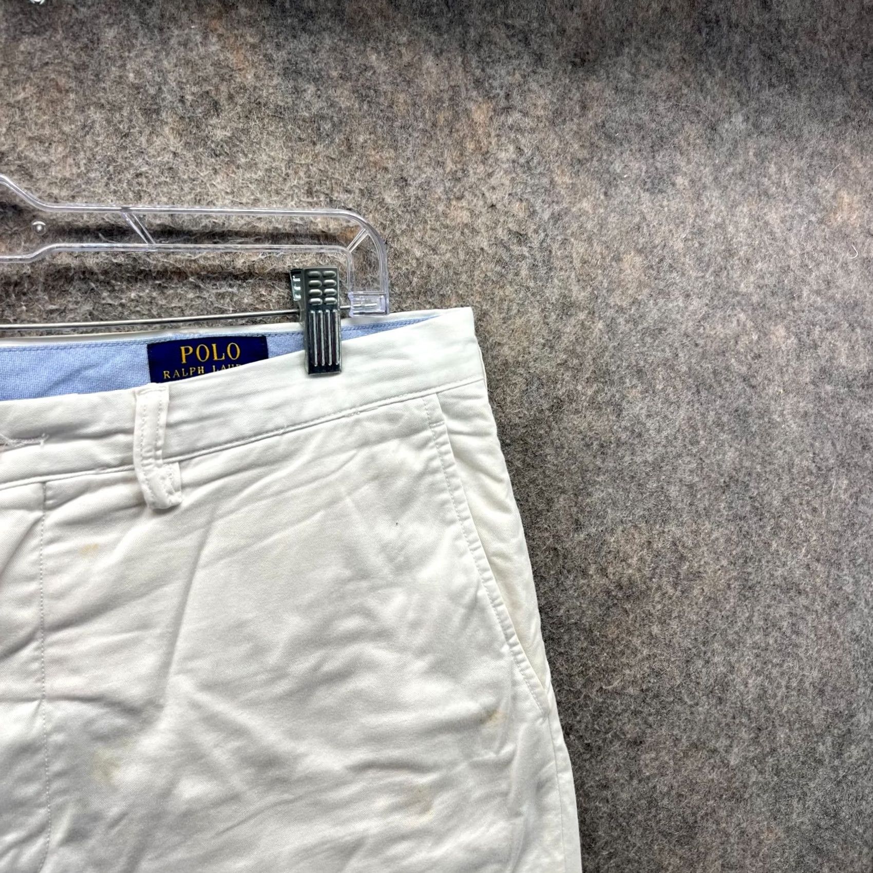 Polo Ralph Lauren Polo Ralph Lauren Chino Shorts Mens 38 Beige Flat Front Canvas Stretch Casual Golf Classic 9in Inseam Mens Size US M / EU 48-50 / 2 - 5 Thumbnail