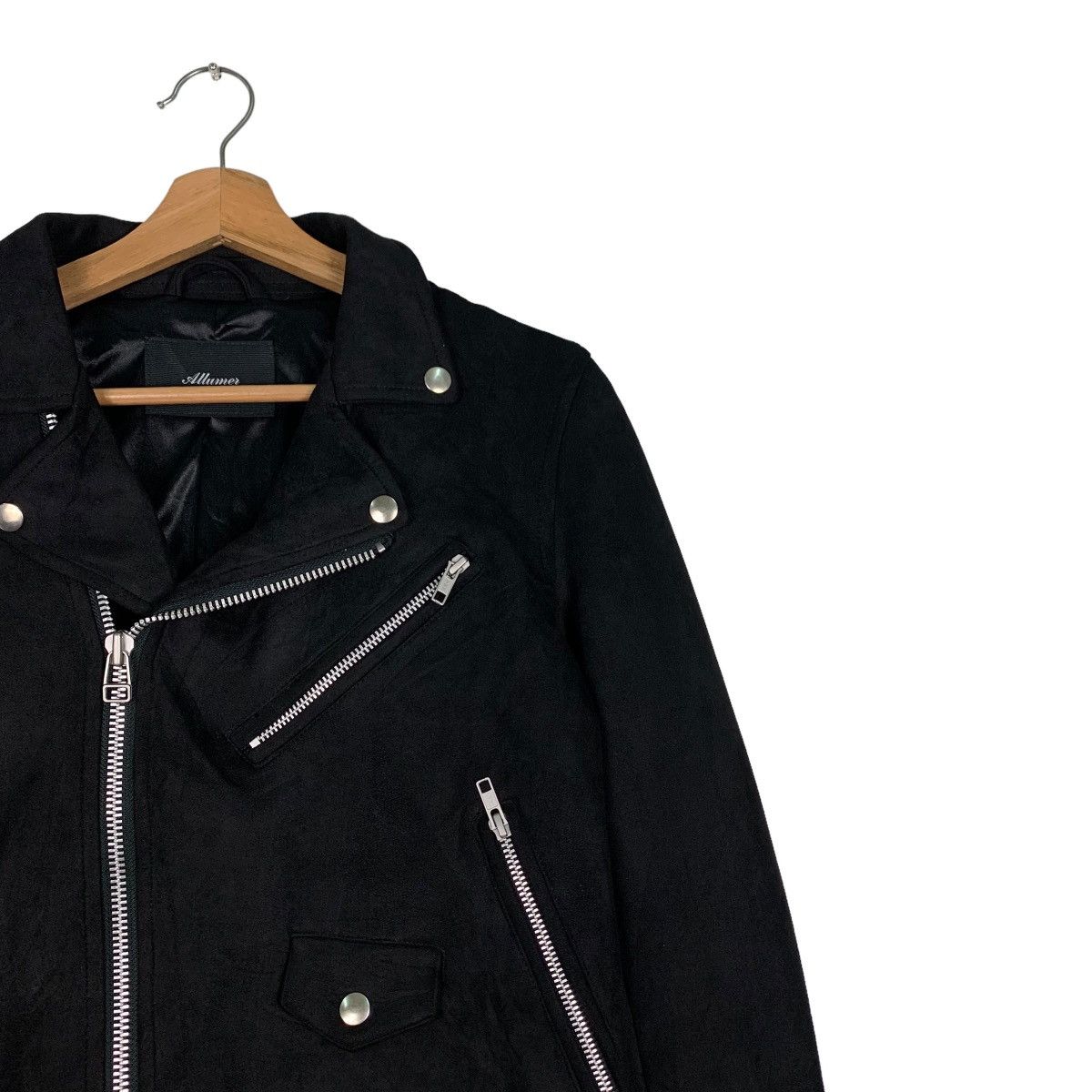 Japanese Brand ALLUMER Double Collar Jacket #0380-C17 Size US XS / EU 42 / 0 - 5 Thumbnail