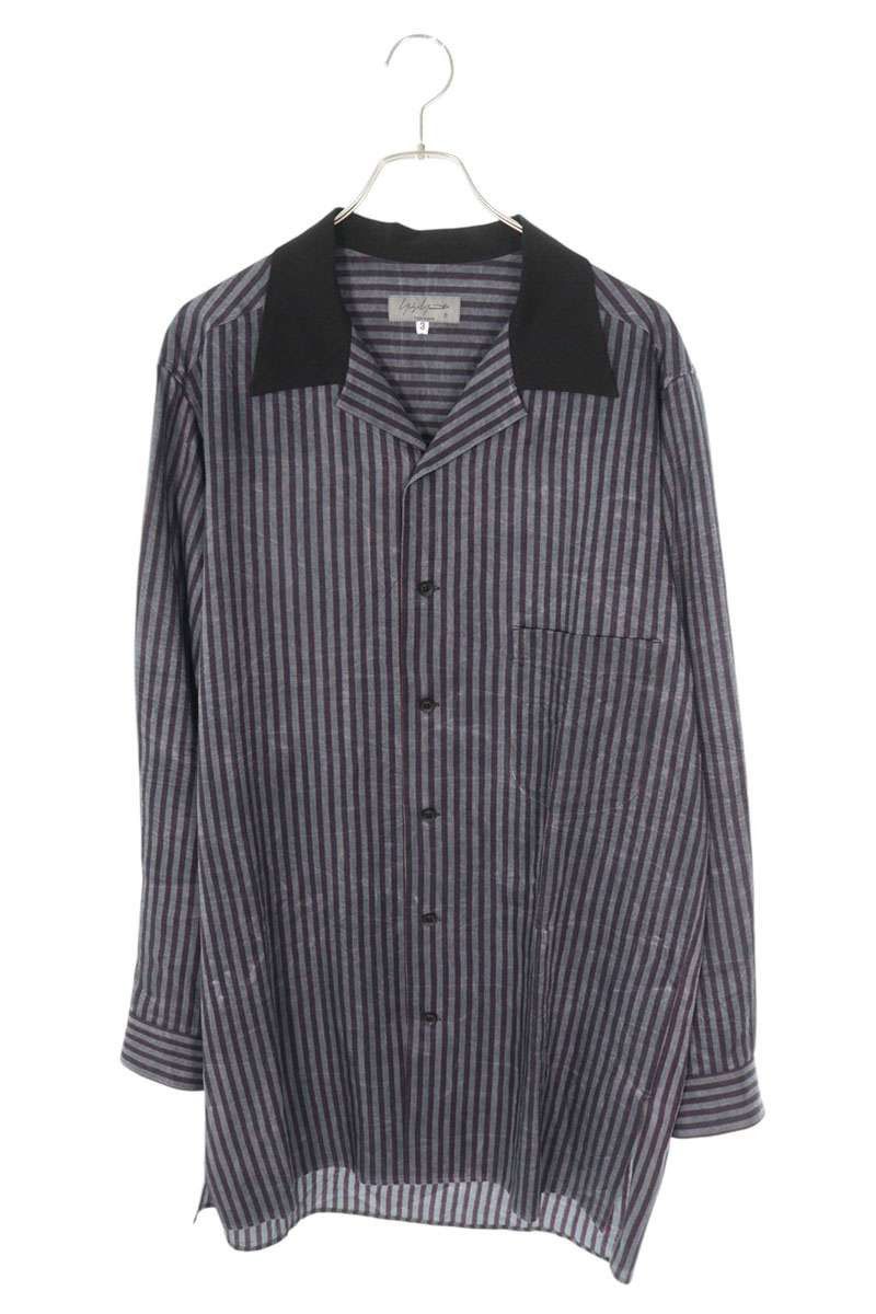 Yohji Yamamoto YOHJI YAMAMOTO POUR HOMME Open collar long sleeve shirt Size US L / EU 52-54 / 3 - 1 Thumbnail