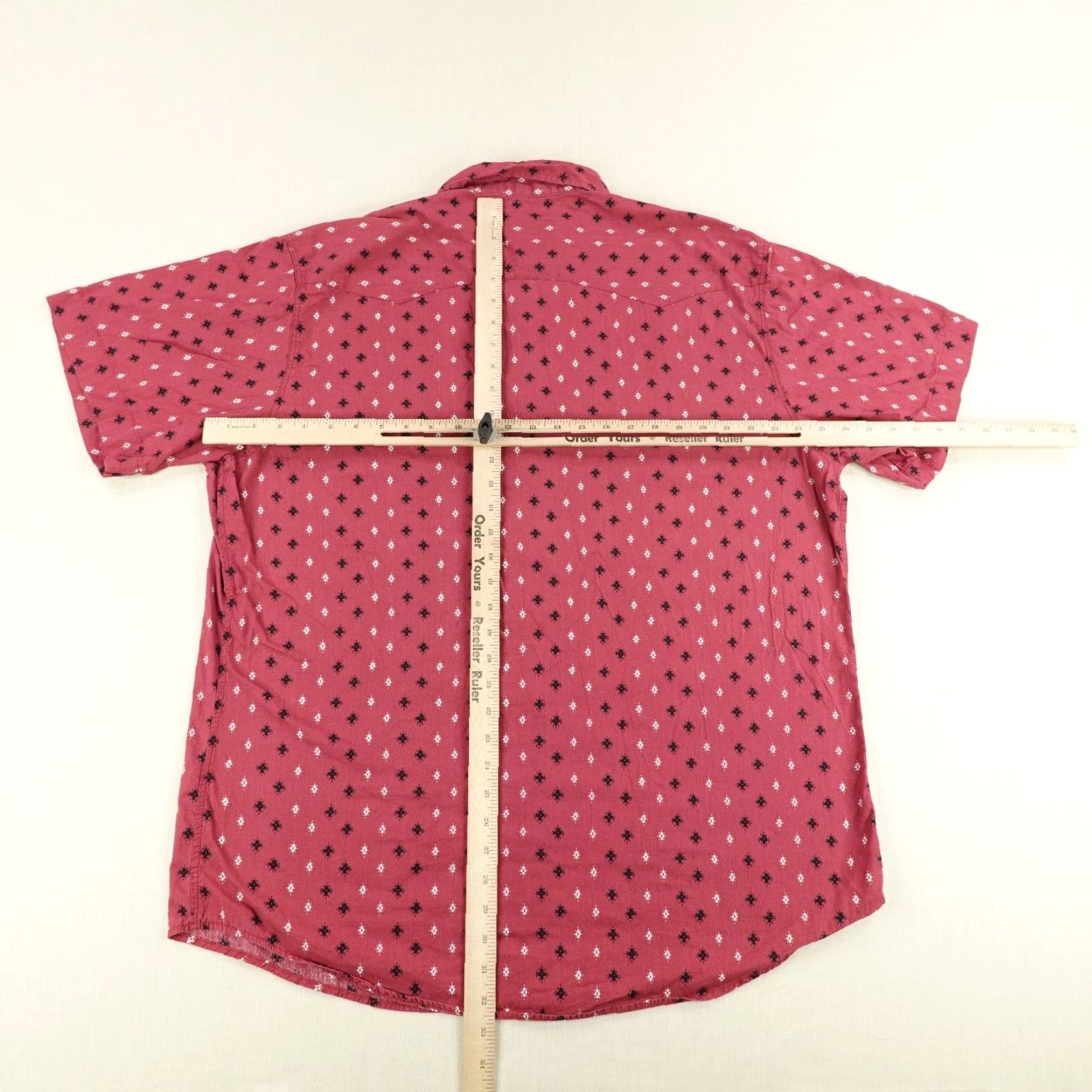 Roper Roper Shirt Mens XL Red Western Pearl Snap Southwestern Rodeo Ranch Cowboy Aztec Size US XL / EU 56 / 4 - 6 Thumbnail