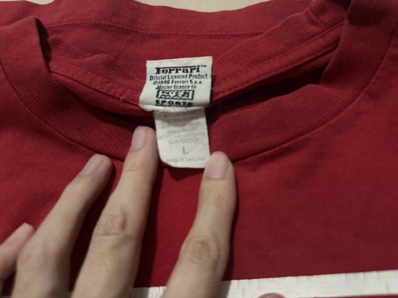 Ferrari Vintage 90s Ferrari Crest Logo Nice Man Bootleg T Shirt Size US L / EU 52-54 / 3 - 9 Thumbnail
