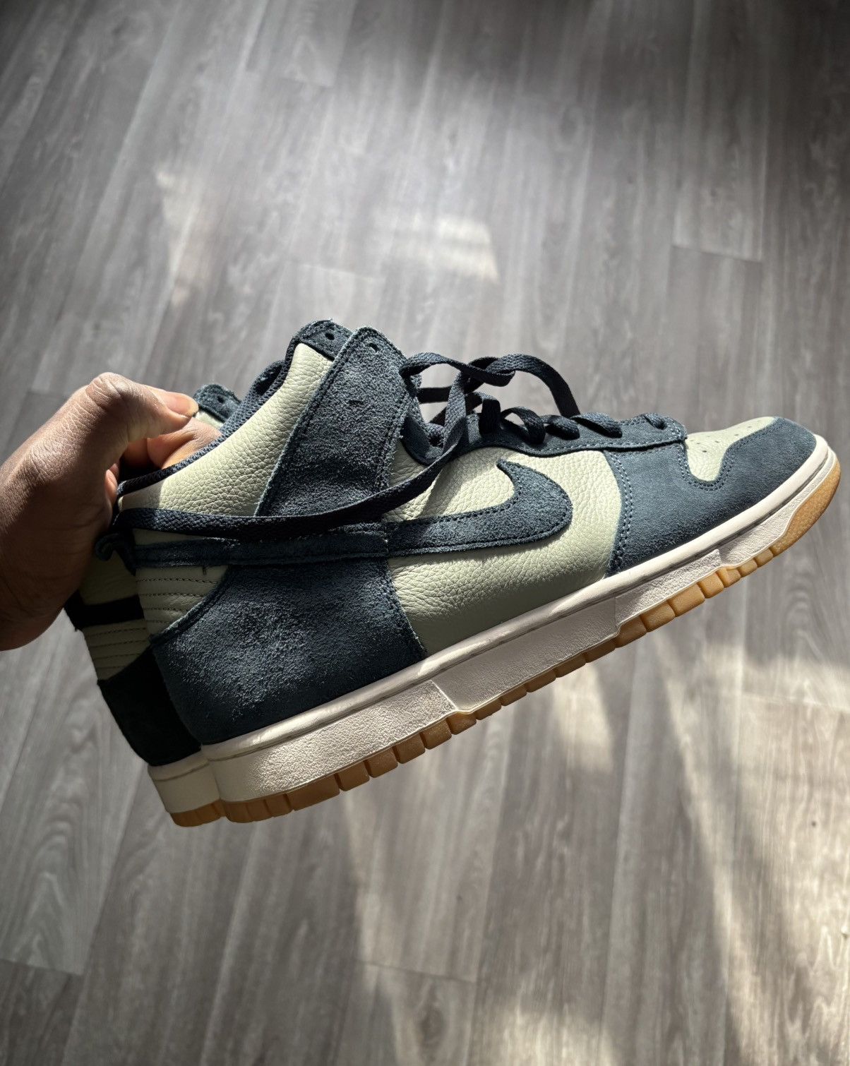 Nike Nike Dunk SE High Jade Horizon Armory Navy Size US 11.5 / EU 44-45 - 6 Thumbnail