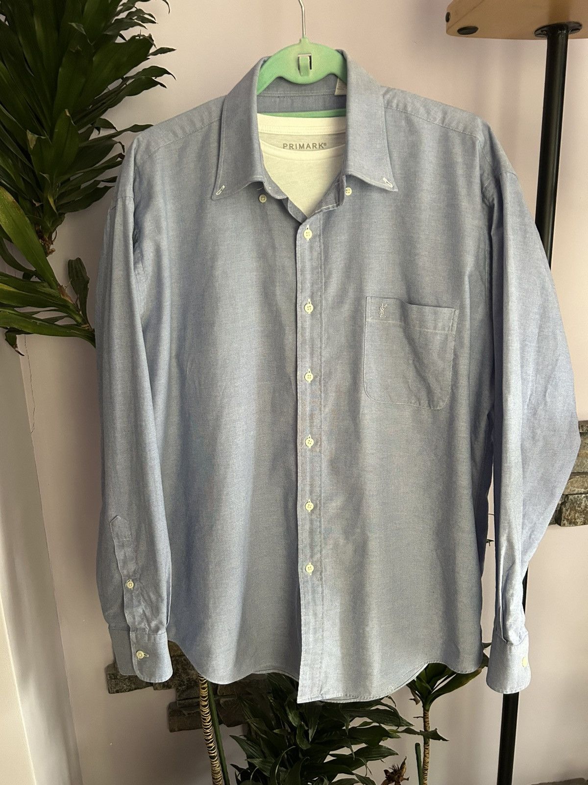 Saint Laurent Paris YSL light Cotton Shirt overshirt Size US L / EU 52-54 / 3 - 10 Thumbnail