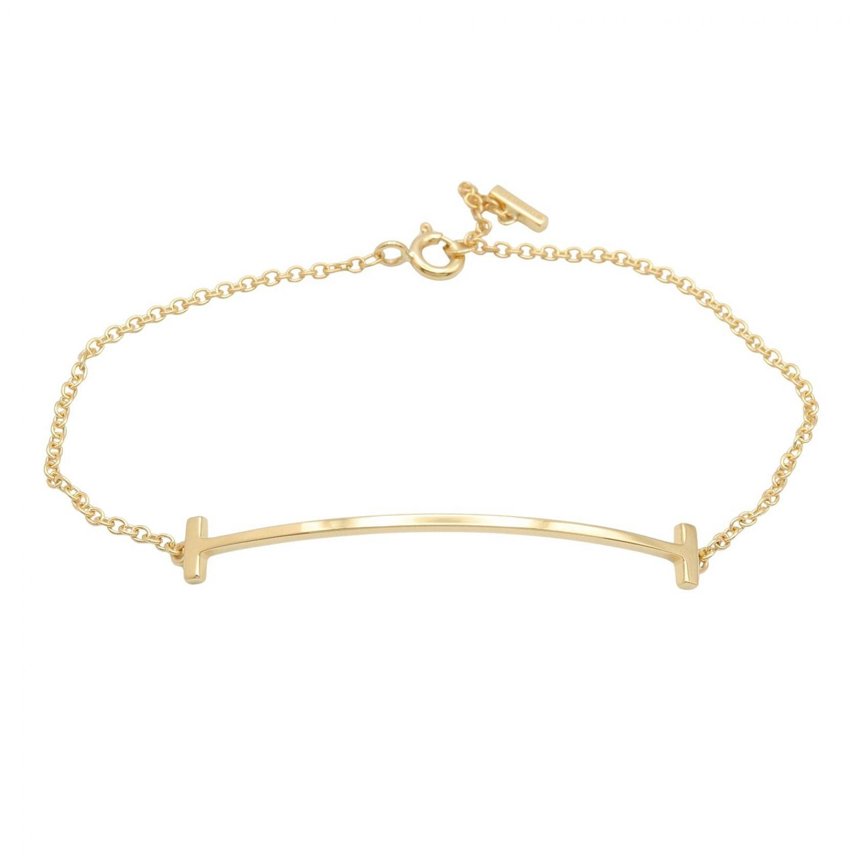 Tiffany & Co. Tiffany & Co. Tiffany＆Co. T Smile Small Au750 Bracelet Precious Metal Bracelet DUTY FREE for USA Size ONE SIZE - 1 Thumbnail