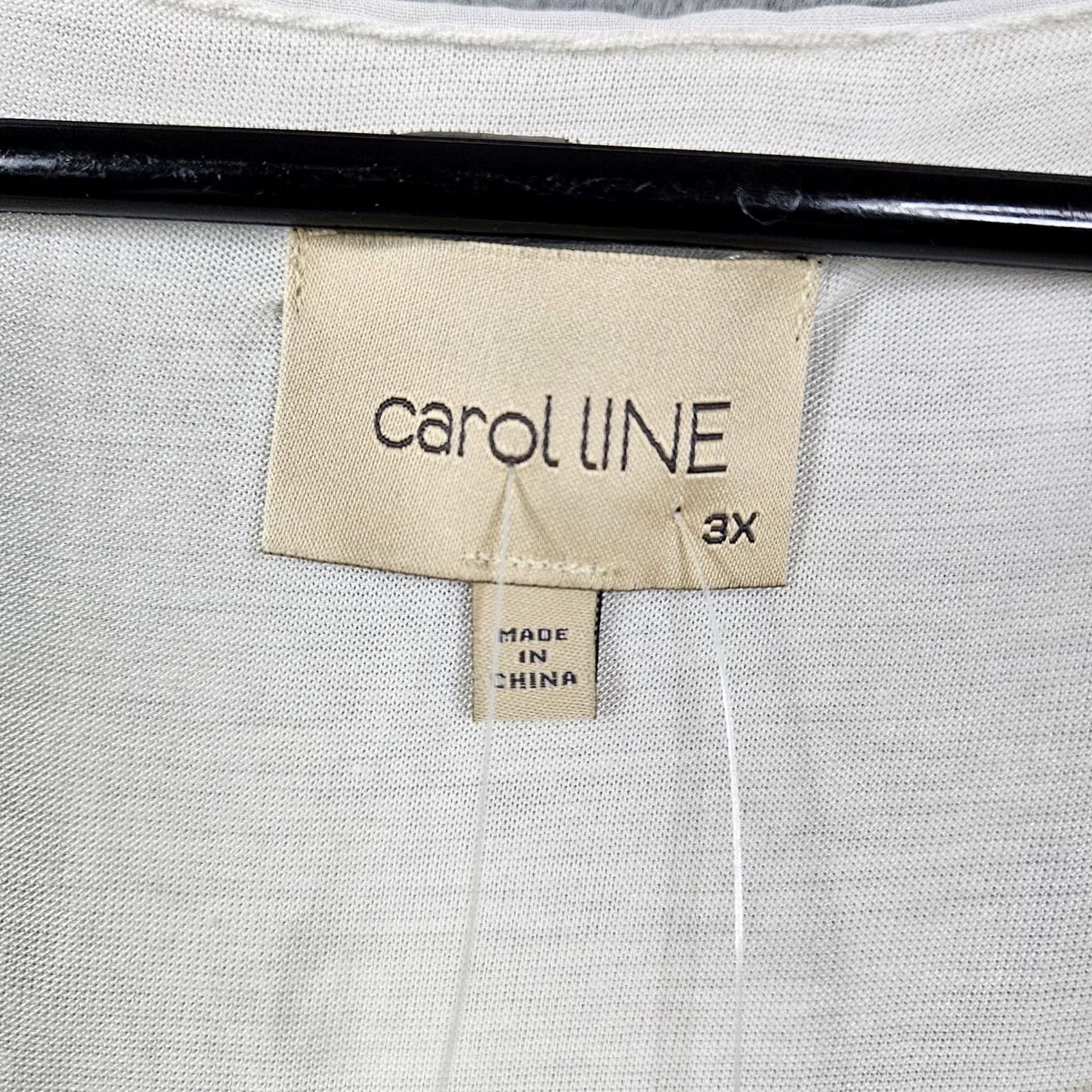 Vintage Carol Line Women's Sleeveless Round Neck Gather Waist Top 3X White New Size XXL / US 16-18 / IT 52-54 - 5 Thumbnail
