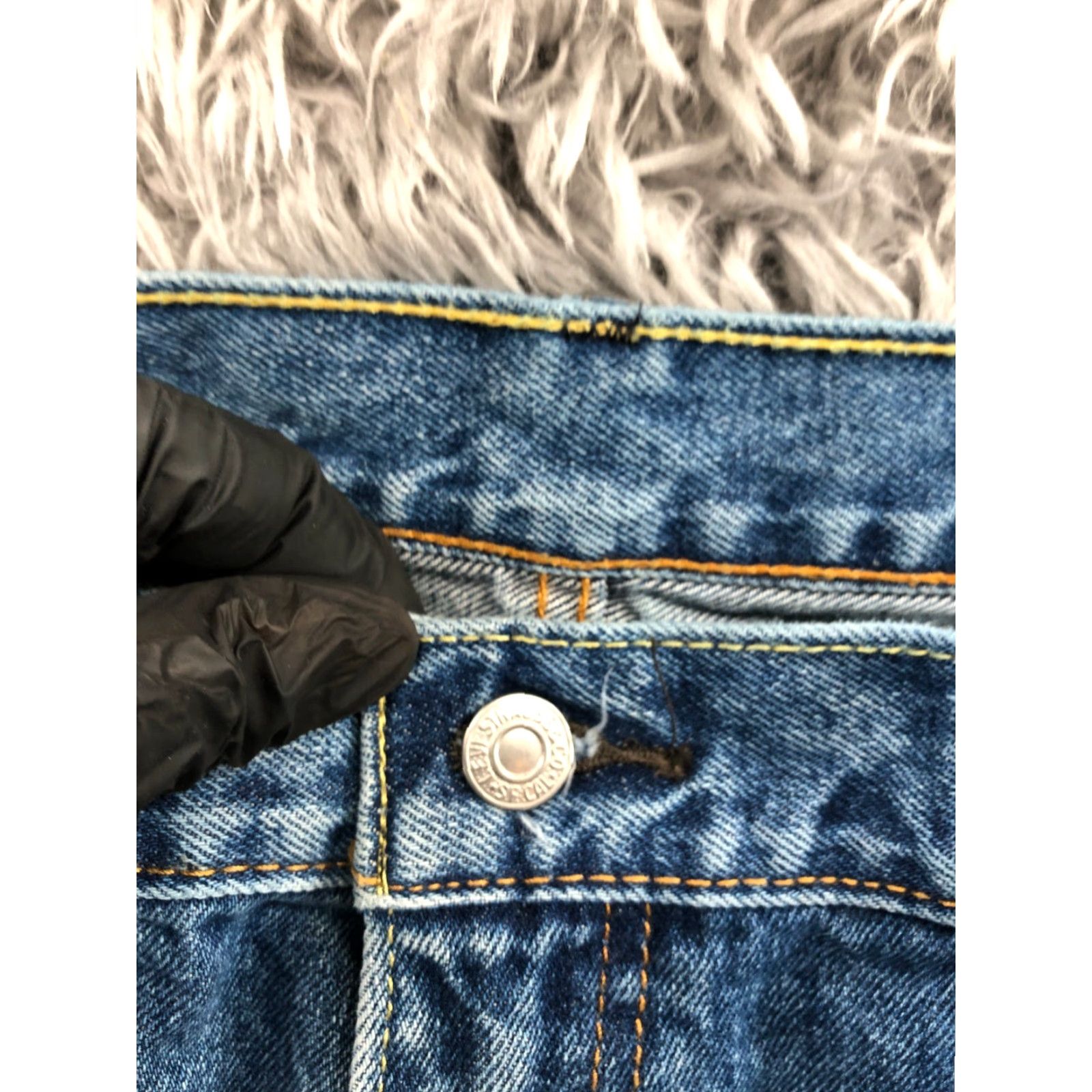 Levi's Levi's 505 Jeans Style Straight Denim 42x32 Mens Regular Medium Blue 5-Pocket Belt Loops Mid Rise Comfort Size US 42 / EU 58 - 7 Thumbnail