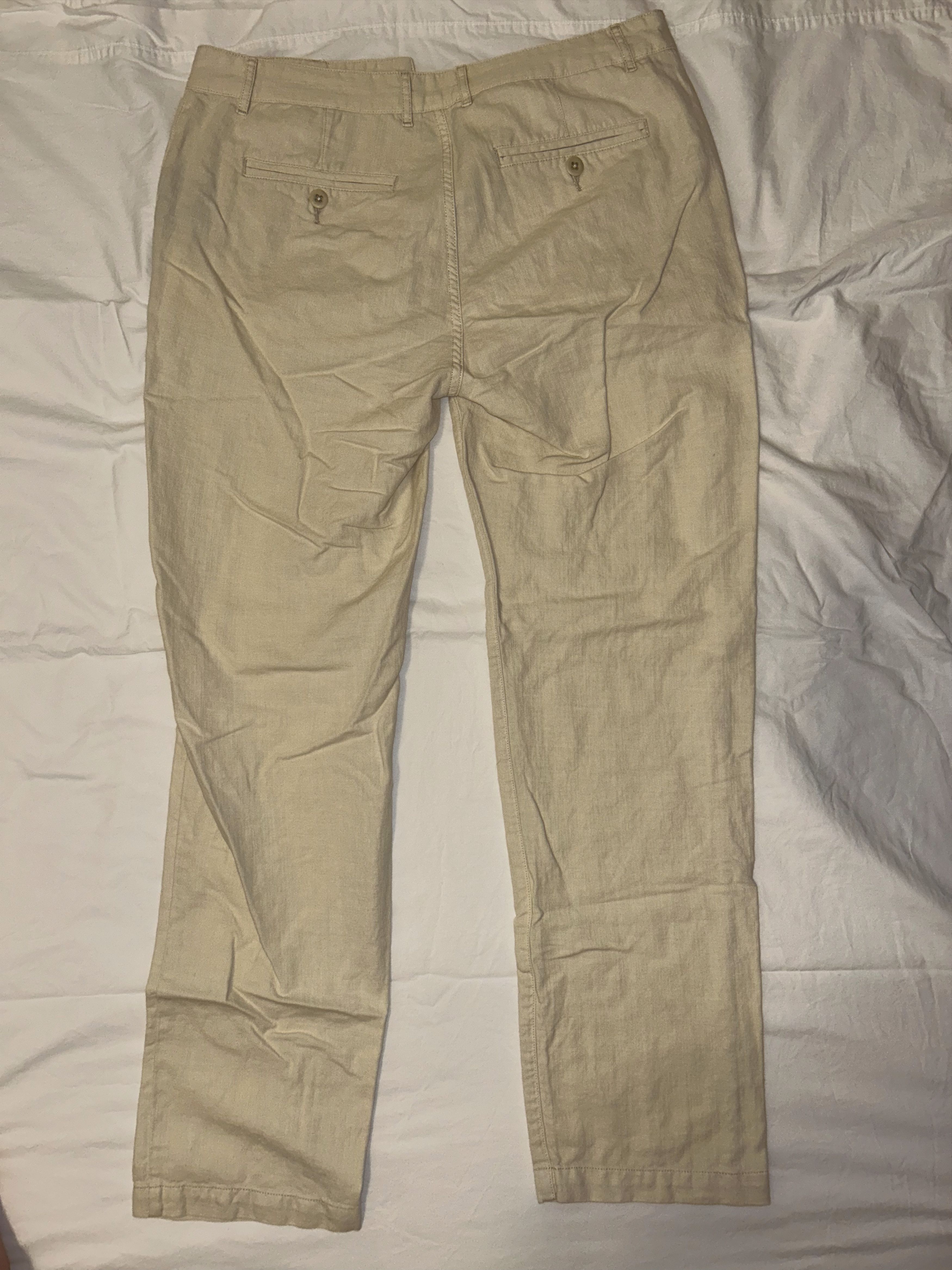 Flint And Tinder Cotton Linen Chino Pant 33 Size US 33 - 4 Thumbnail