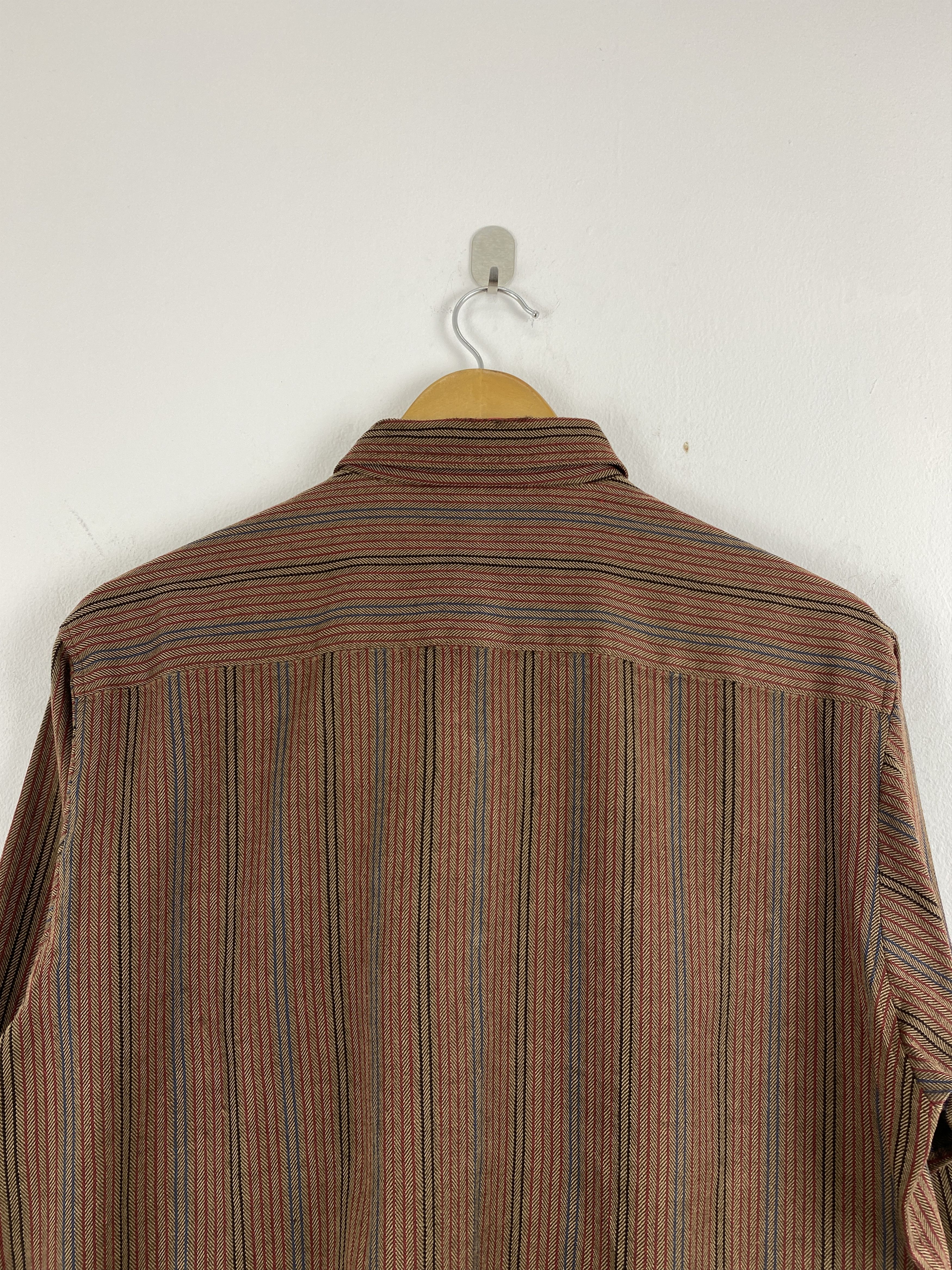 Japanese Brand Vintage Sunjoker Tokyo Japan Button Ups Striped Shirt JA0130 Size US L / EU 52-54 / 3 - 4 Thumbnail