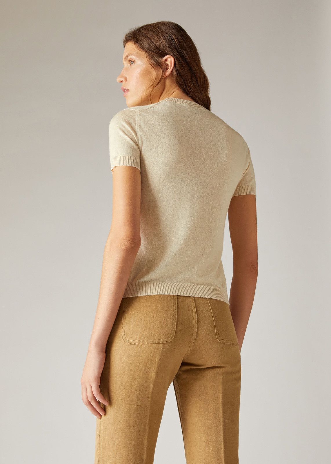 o1srvl11e0424 T- Shirt in Medium Brown