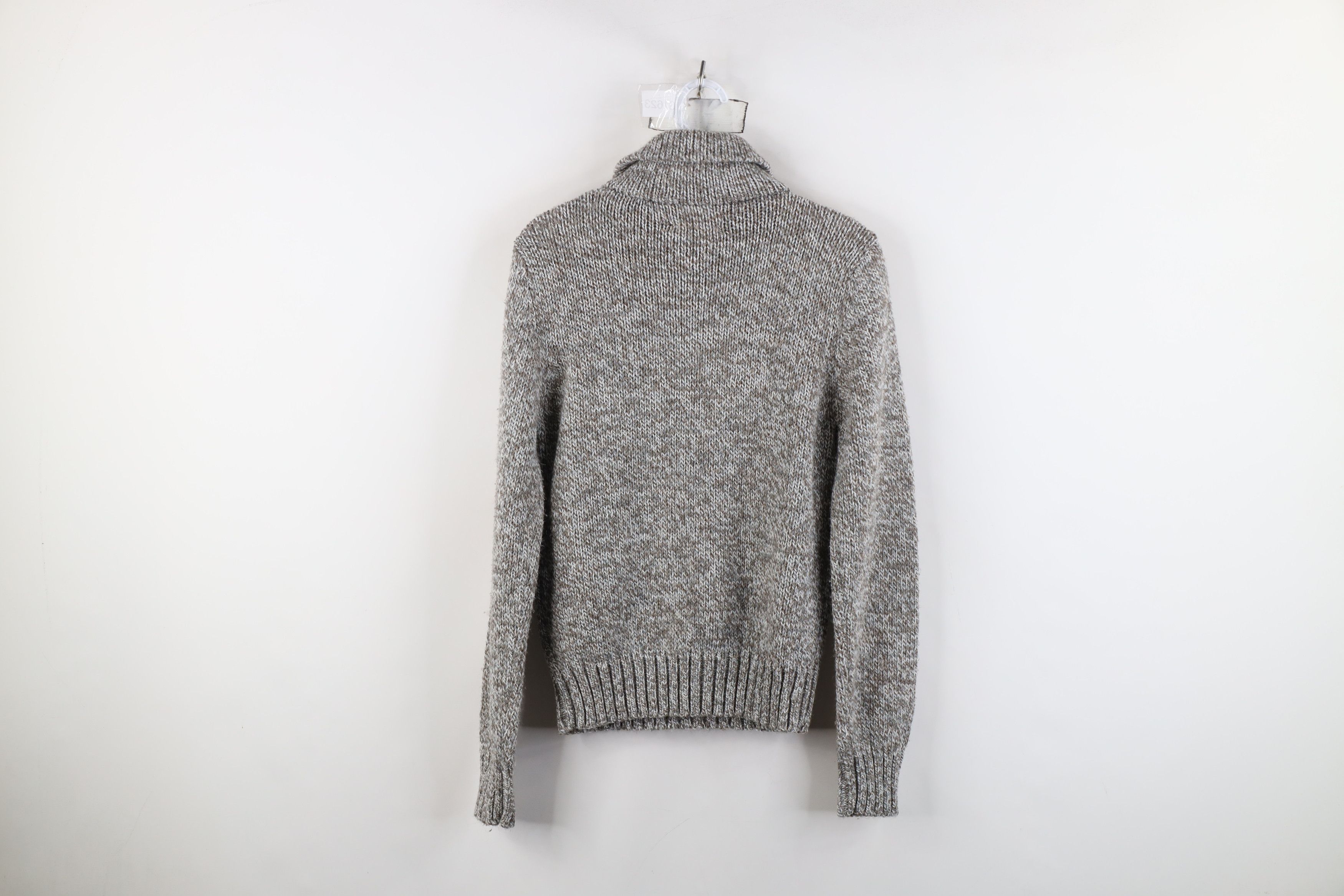 Vintage Vintage 70s Streetwear Wool Blend Knit Shawl Sweater Gray Size S / US 4 / IT 40 - 7 Thumbnail