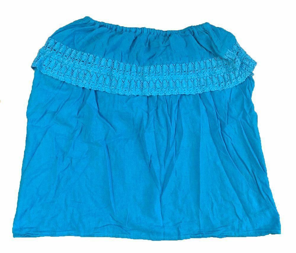 Designer Pre Owned Blue Hand Made Blouse L Size L / US 10 / IT 46 - 2 Thumbnail