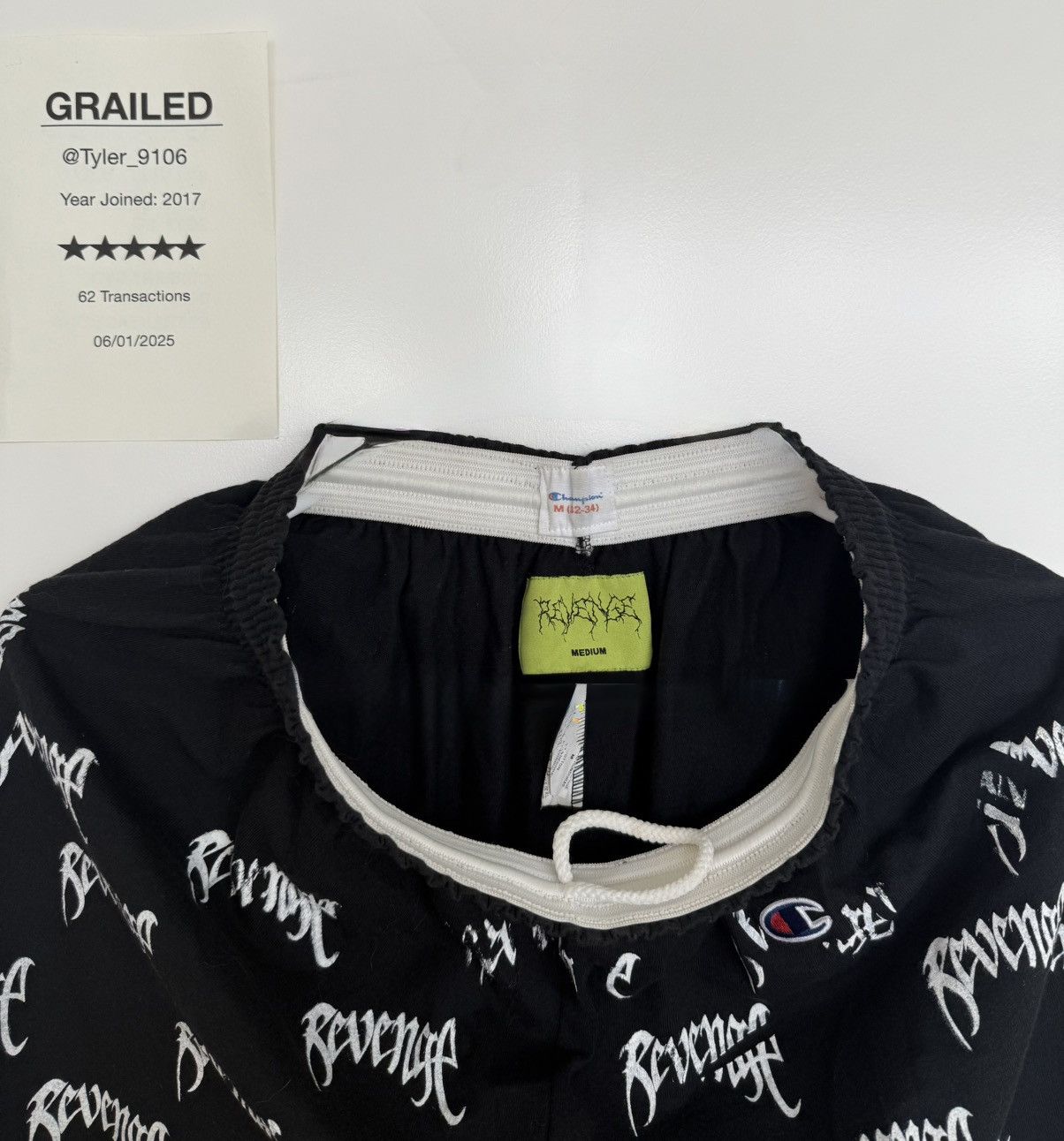Revenge XXXTENTACION 2017 SAMPLE “MALICE” SHORTS Size US 32 / EU 48 - 5 Thumbnail