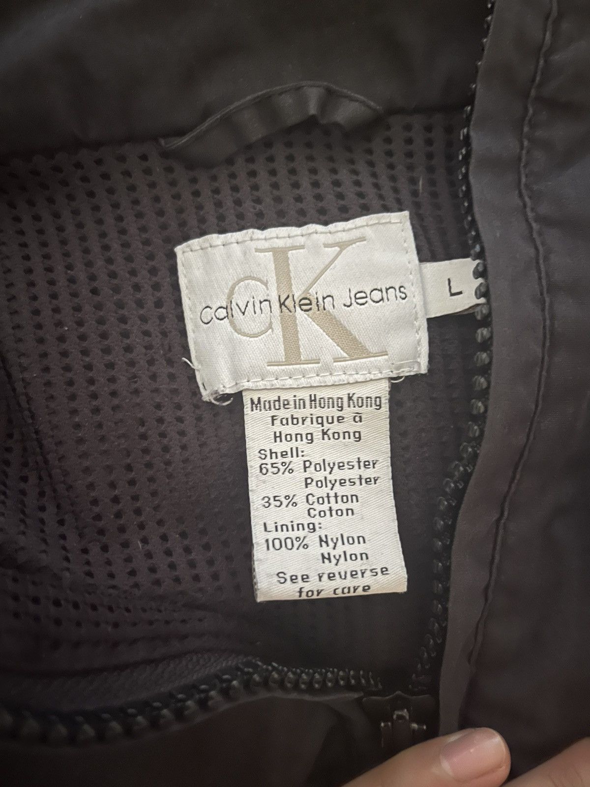 Calvin Klein × Vintage Vintage Calvin Klein zip anorak jacket Size US L / EU 52-54 / 3 - 4 Thumbnail
