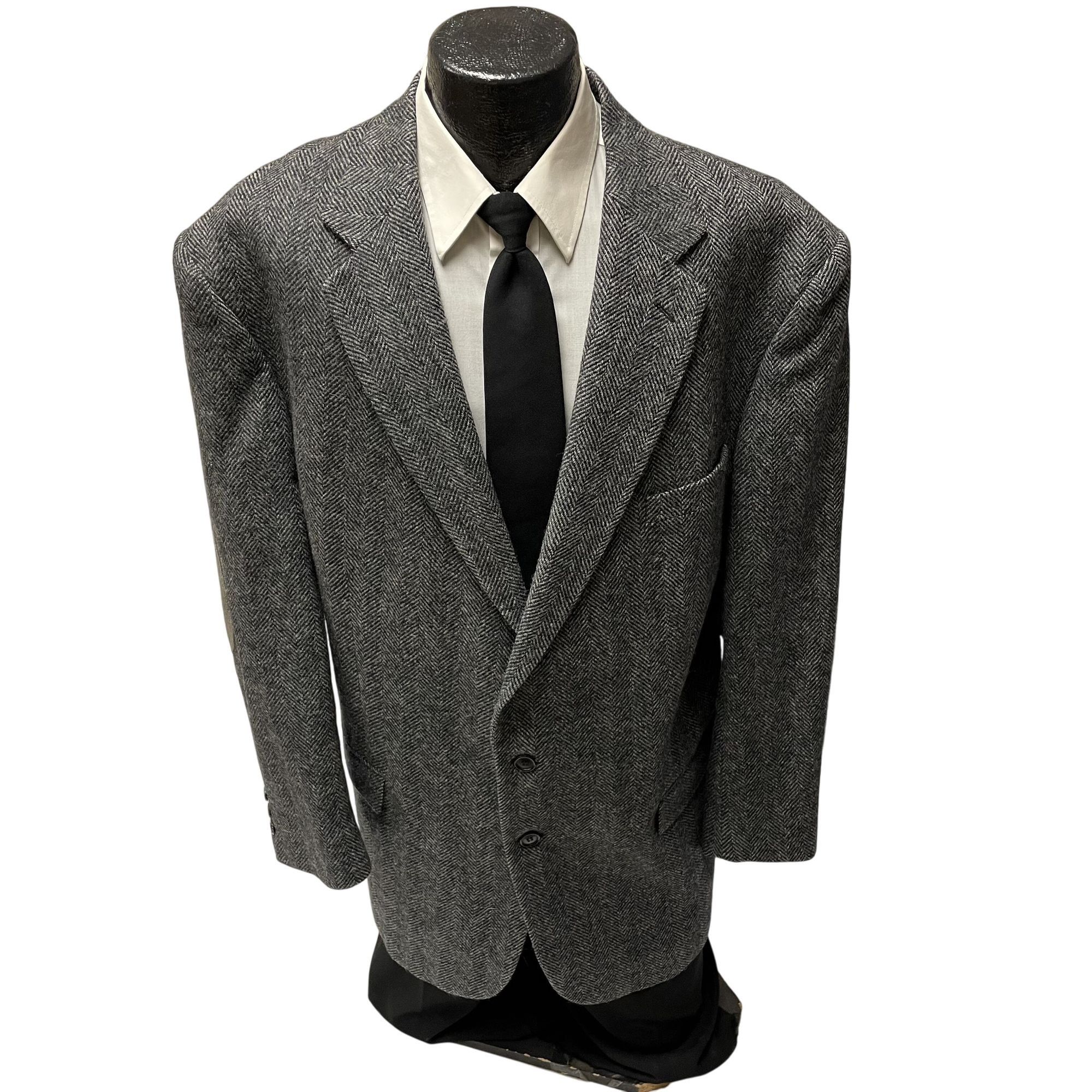 Other Vtg Repp LTD Sport Coat Wool HERRINGBONE Shooting Jacket Size 48R - 2 Thumbnail