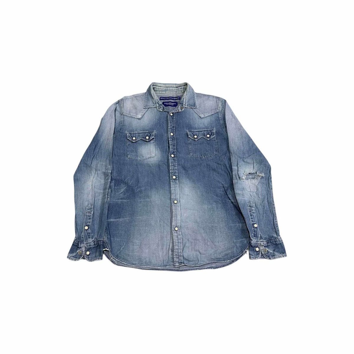 🔥Archived Vanquish x Fragment Design Denim Western Shirt