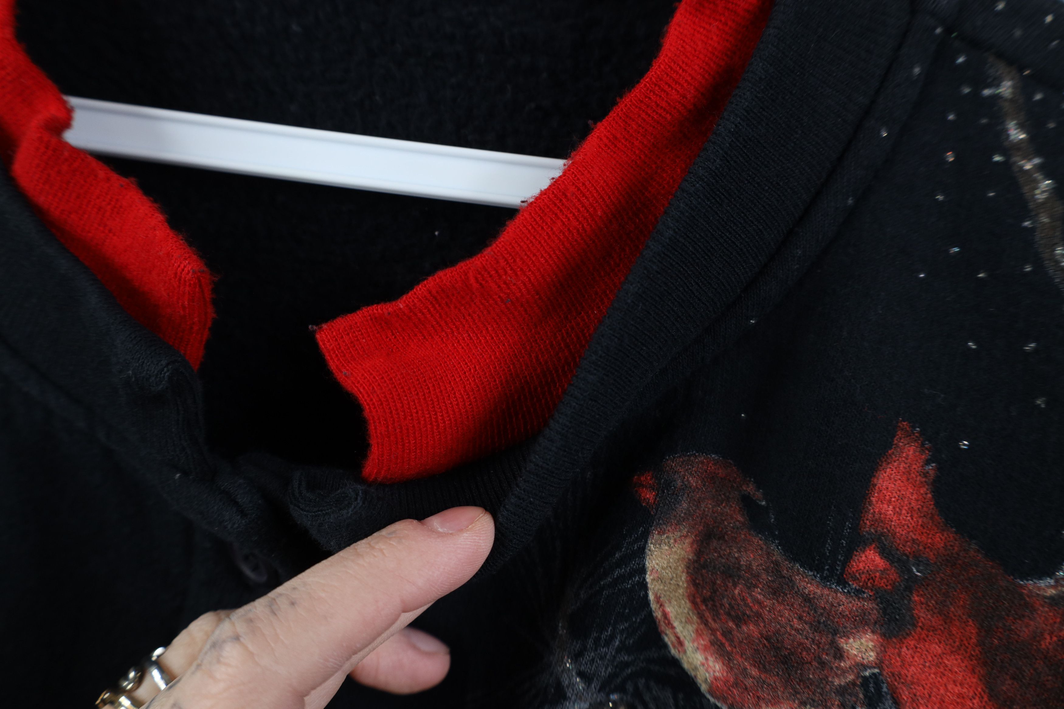 Vintage Vintage 90s Snow Cardinal Birds All Over Print Sweatshirt Size XXL / US 16-18 / IT 52-54 - 11 Thumbnail