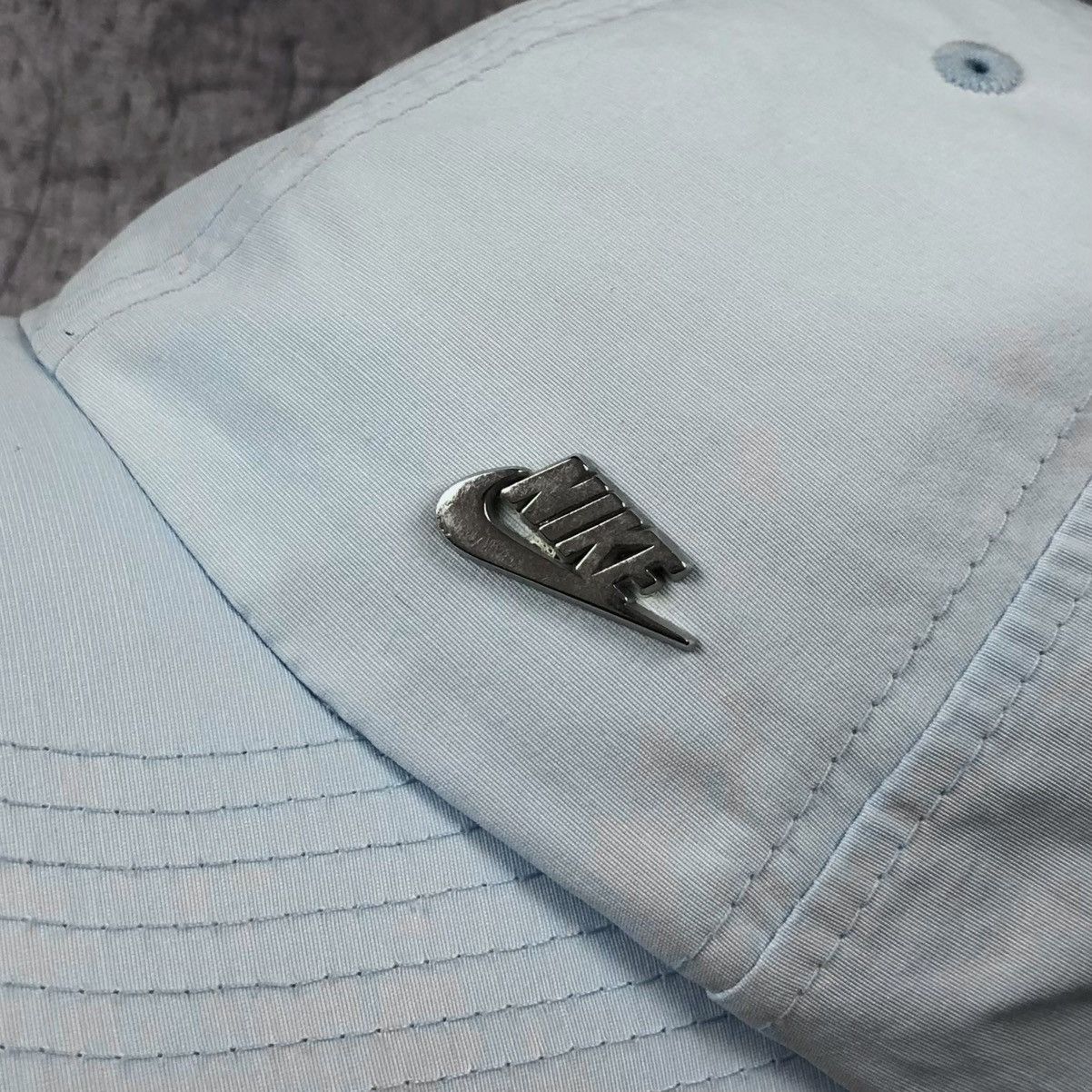 Nike Y2K Nike Nylon Light Blue Cap Size ONE SIZE - 3 Thumbnail
