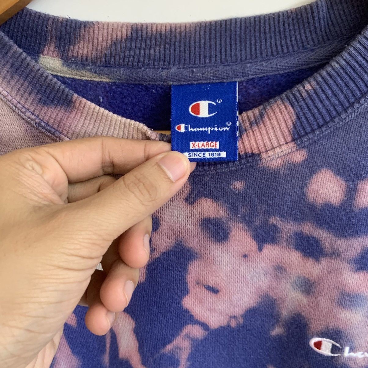 Champion × Vintage Vintage Tye Dye Champion Sweatshirt XL rare design Size US XL / EU 56 / 4 - 5 Thumbnail