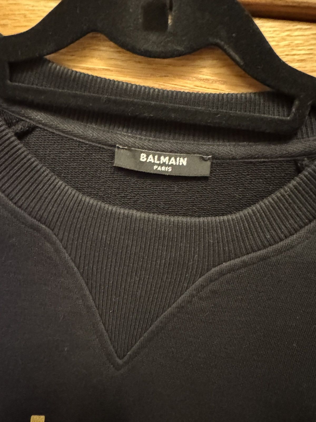 Balmain Balmain Gold Lettered Sweater Size US S / EU 44-46 / 1 - 3 Thumbnail