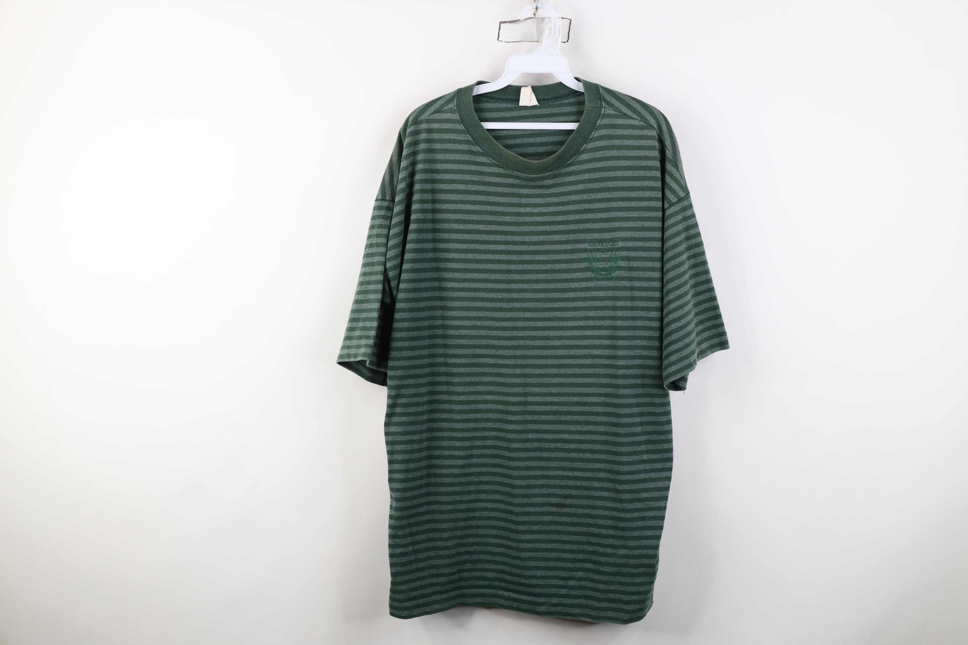 Vintage Vintage 90s Streetwear Canadian Short Sleeve T-Shirt Green Size US XL / EU 56 / 4 - 1 Thumbnail