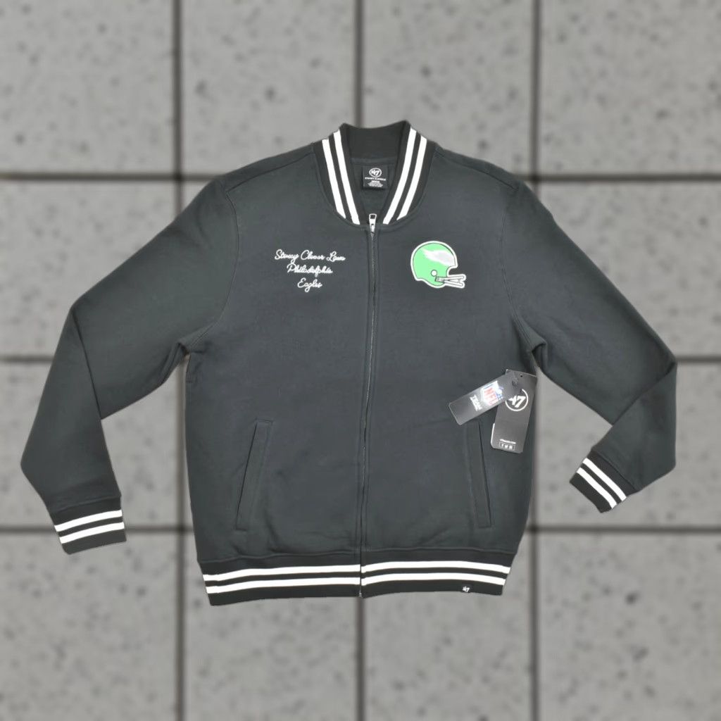 Vintage 47 Stoney Clover Philadelphia Eagles NFL Basic Jacket Black M Cotton Size US M / EU 48-50 / 2 - 1 Thumbnail