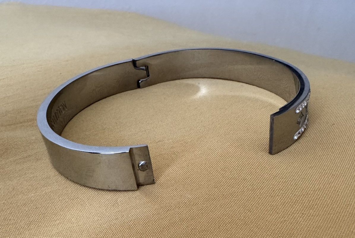 Other 316L Stainless Steel Monogram Bangle Bracelet Silver Size ONE SIZE - 4 Thumbnail