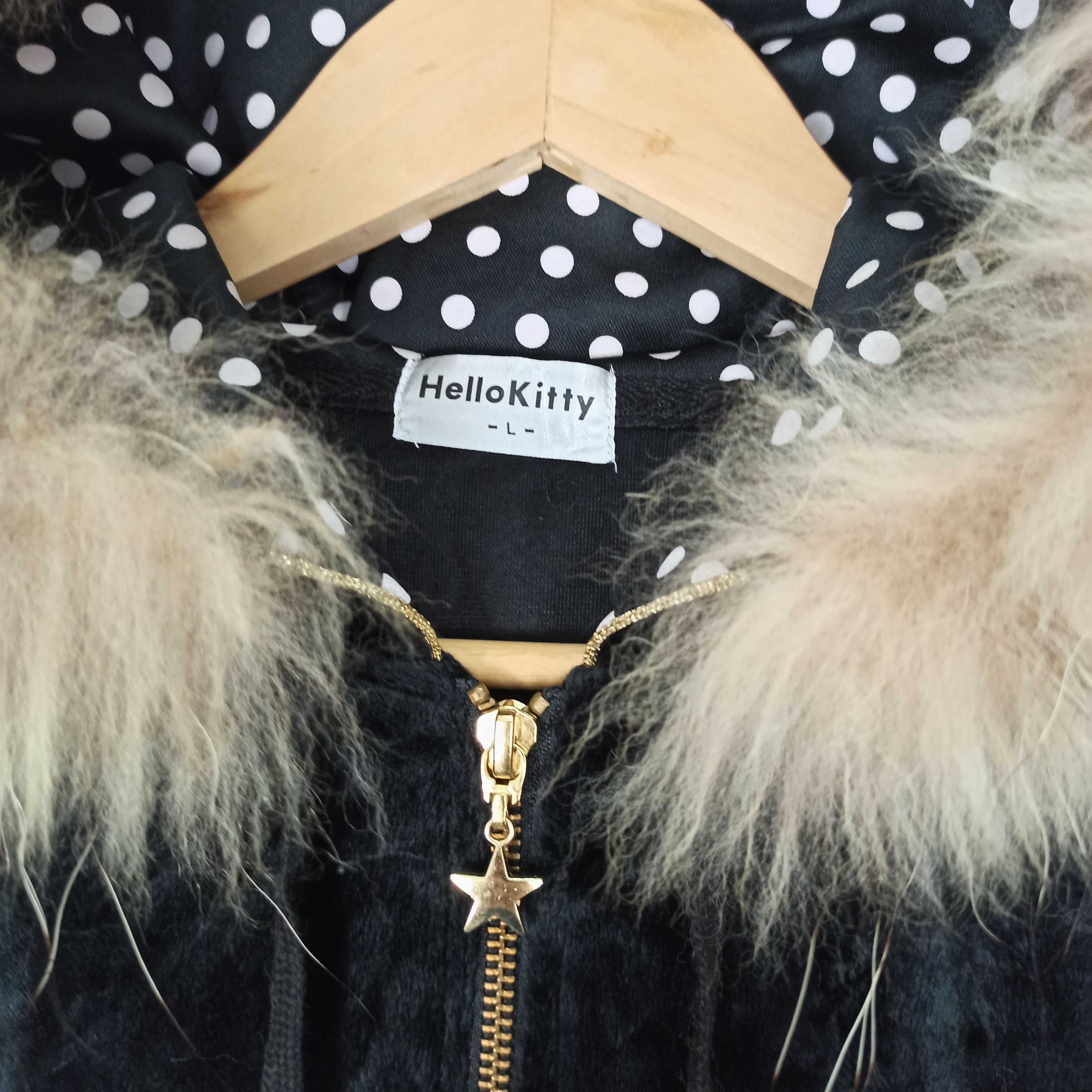 14th Addiction Rare Hello Kitty Velvet Hoodie Fur Style LGB/If Six Was nine Size S / US 4 / IT 40 - 7 Thumbnail