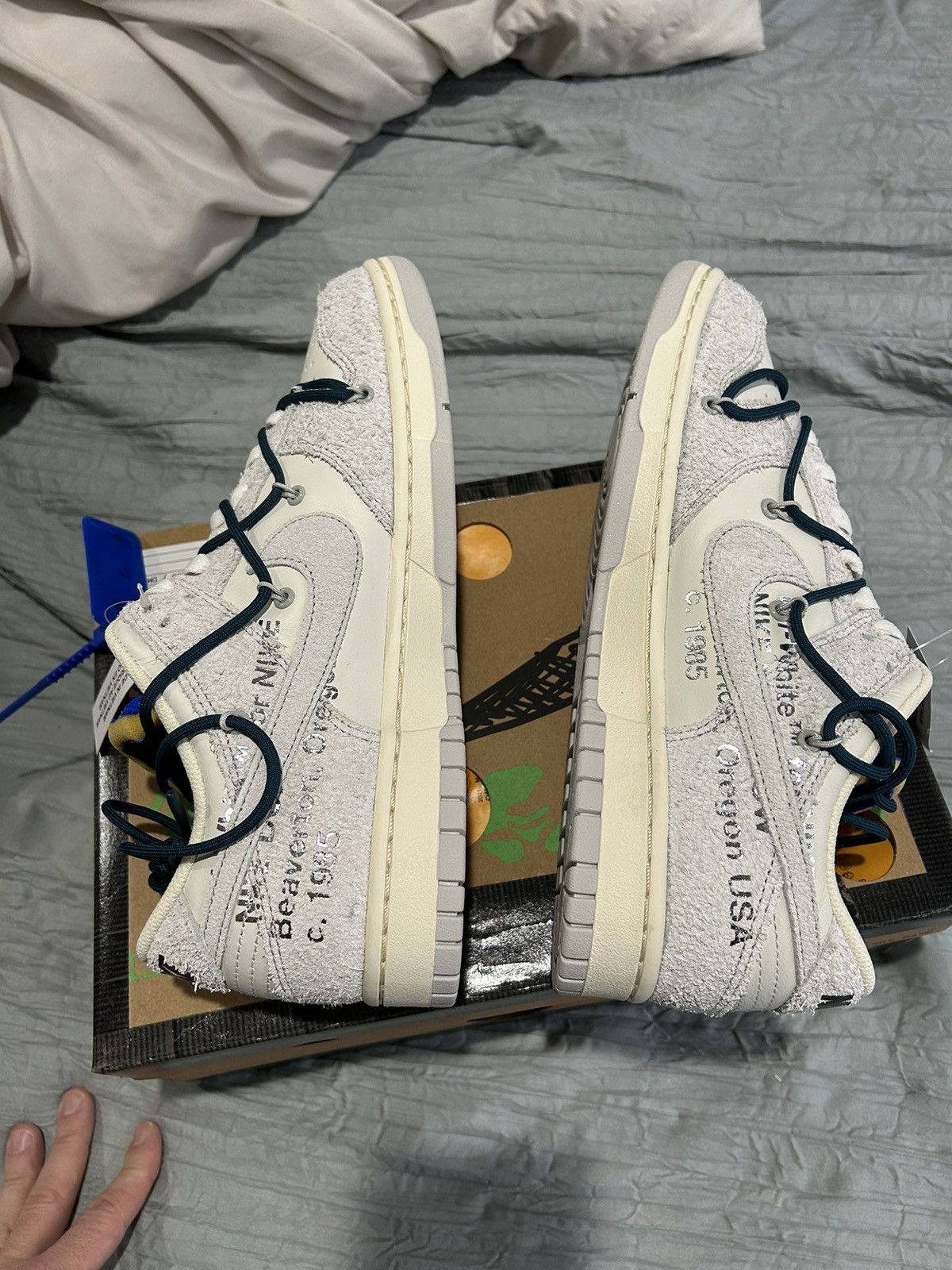 Nike × Off-White × Virgil Abloh Nike Dunk Low Off White Lot 16 Size US 10 / EU 43 - 4 Thumbnail