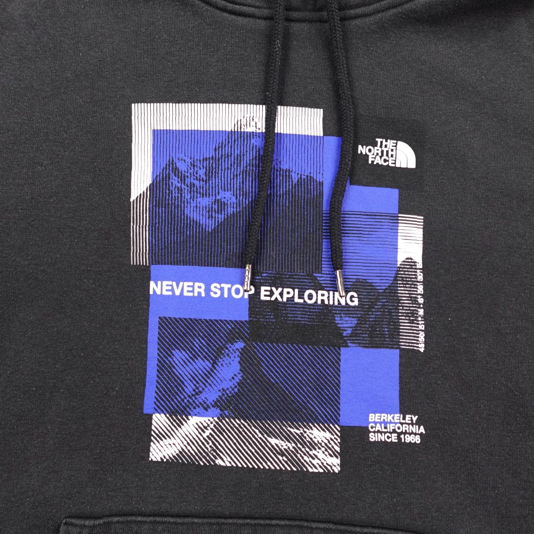The North Face VINTAGE The North Face Hoodie Mens L Black Blue Never Stop Exploring Pullover Sweatshirt Size US L / EU 52-54 / 3 - 2 Thumbnail