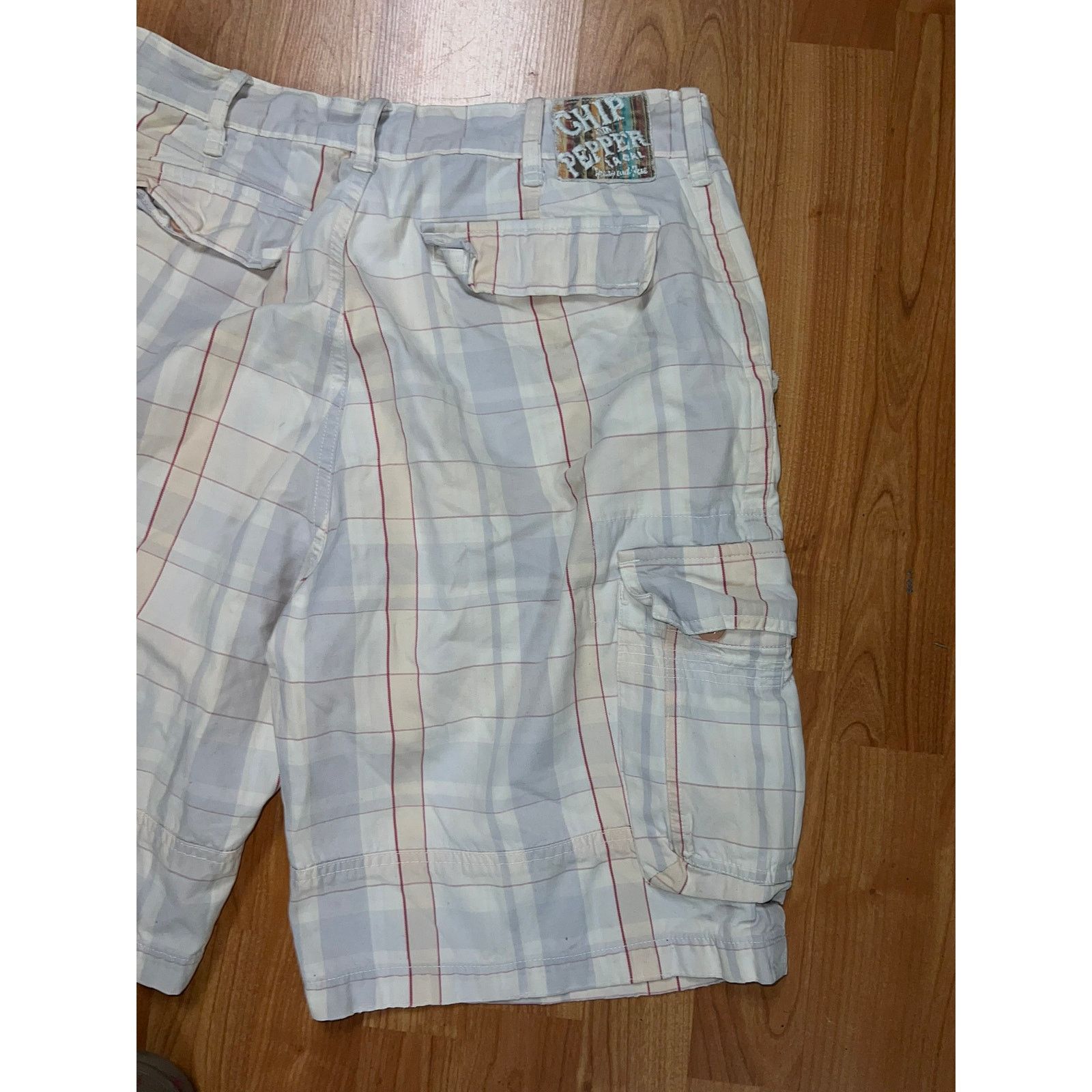 Chip & Pepper Chip and Pepper Cargo Shorts Checkered Striped 32 Small Hole Size US 32 / EU 48 - 11 Thumbnail