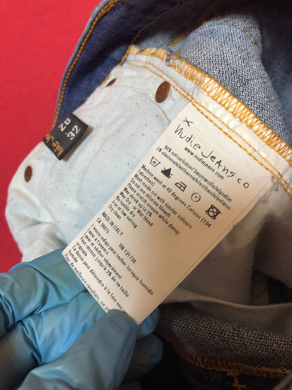 Nudie Jeans NUDIE SLIM JIM Wash Denim Regulat Straight Slim Fit Size US 28 / EU 44 - 4 Thumbnail
