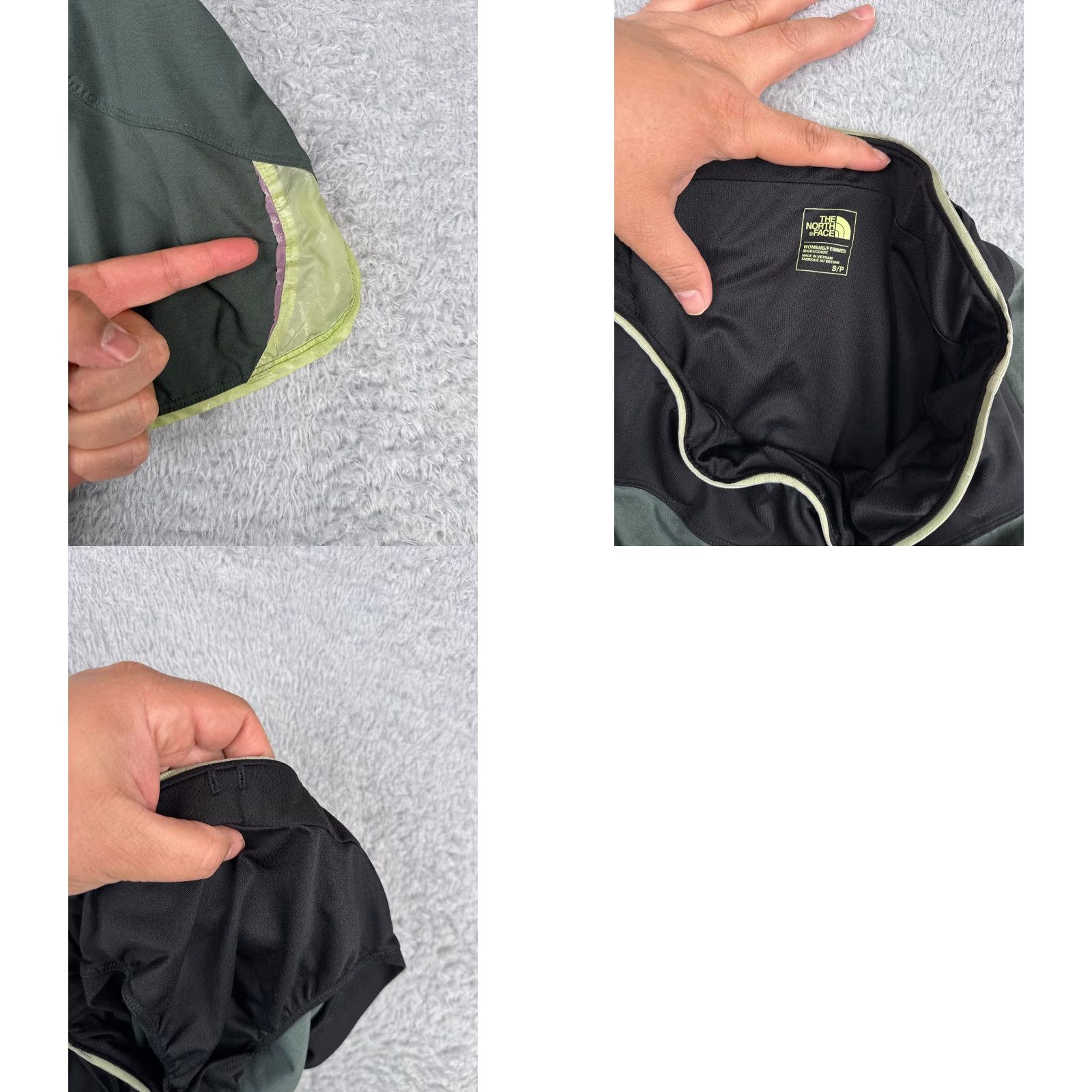 The North Face The North Face Shorts Women Small Green Lined Polyester Blend Run Running READ Women Size 28" / US 6 / IT 42 - 8 Thumbnail