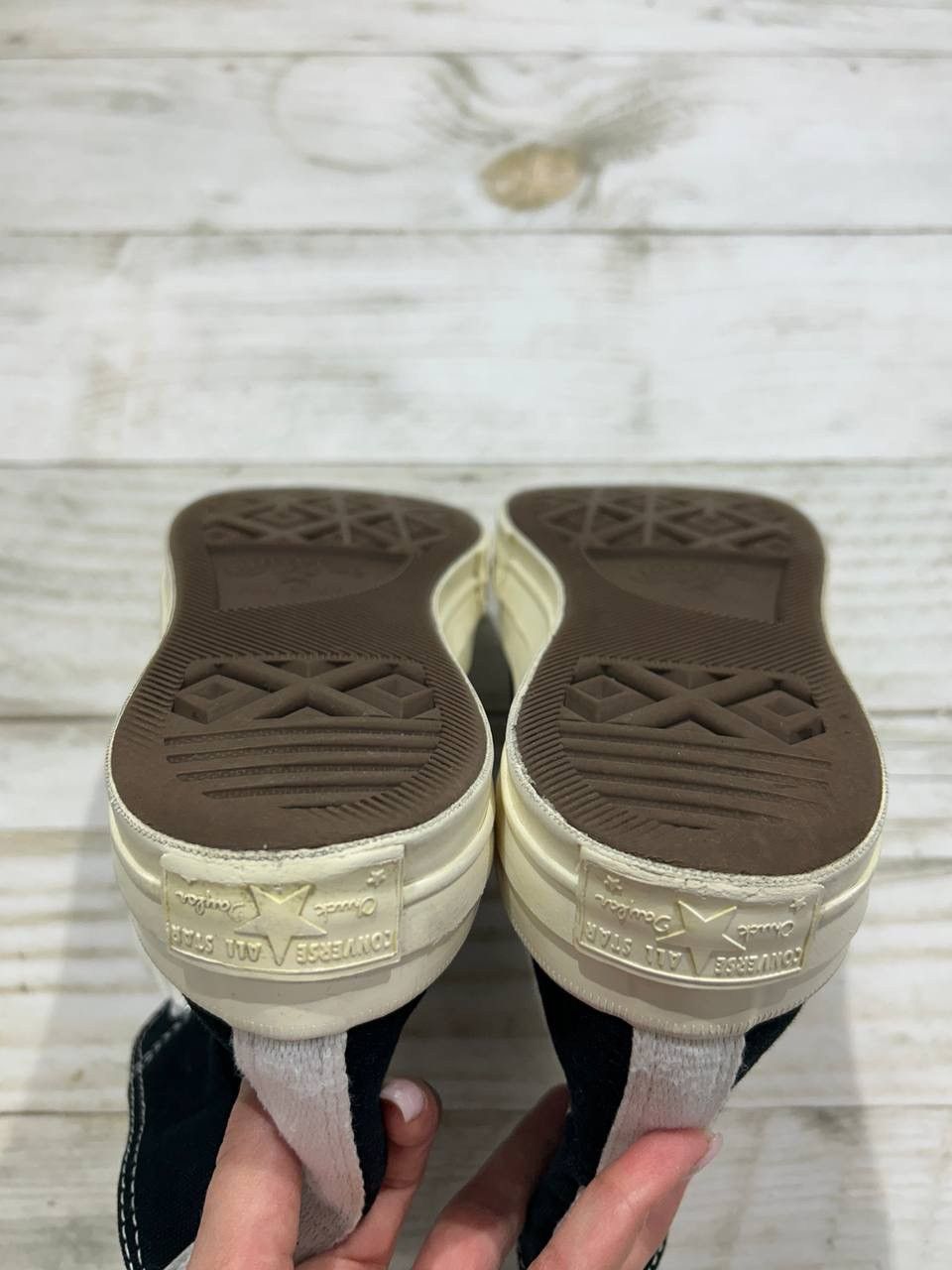 Comme des Garcons PLAY Comme des Garçons x Converse High Top CDG Sneakers Size US 8.5 / EU 41-42 - 11 Thumbnail