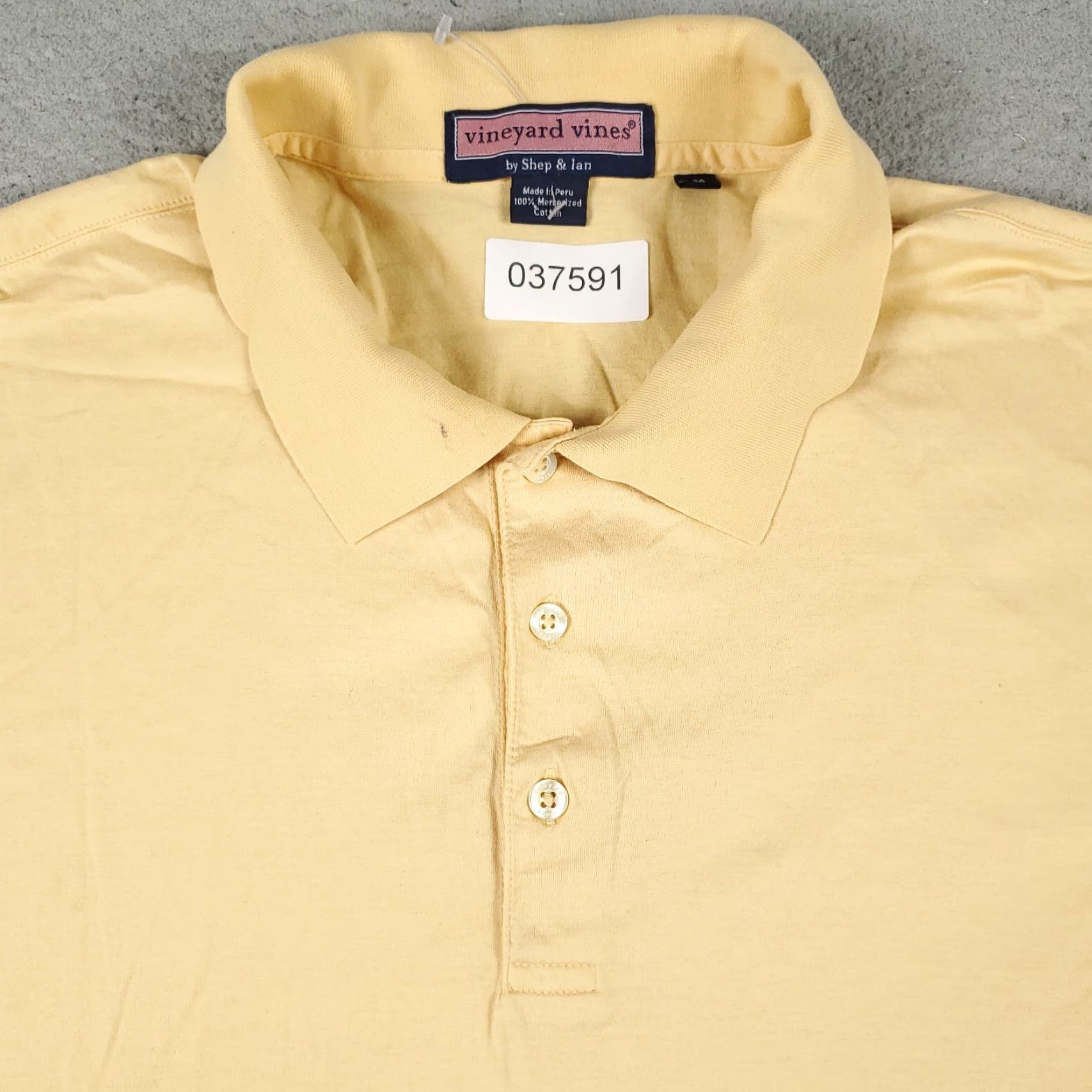 Vineyard Vines VINEYARD VINES Polo Shirt Mens Medium Yellow Casual Short Sleeve Activewear Size US M / EU 48-50 / 2 - 2 Thumbnail