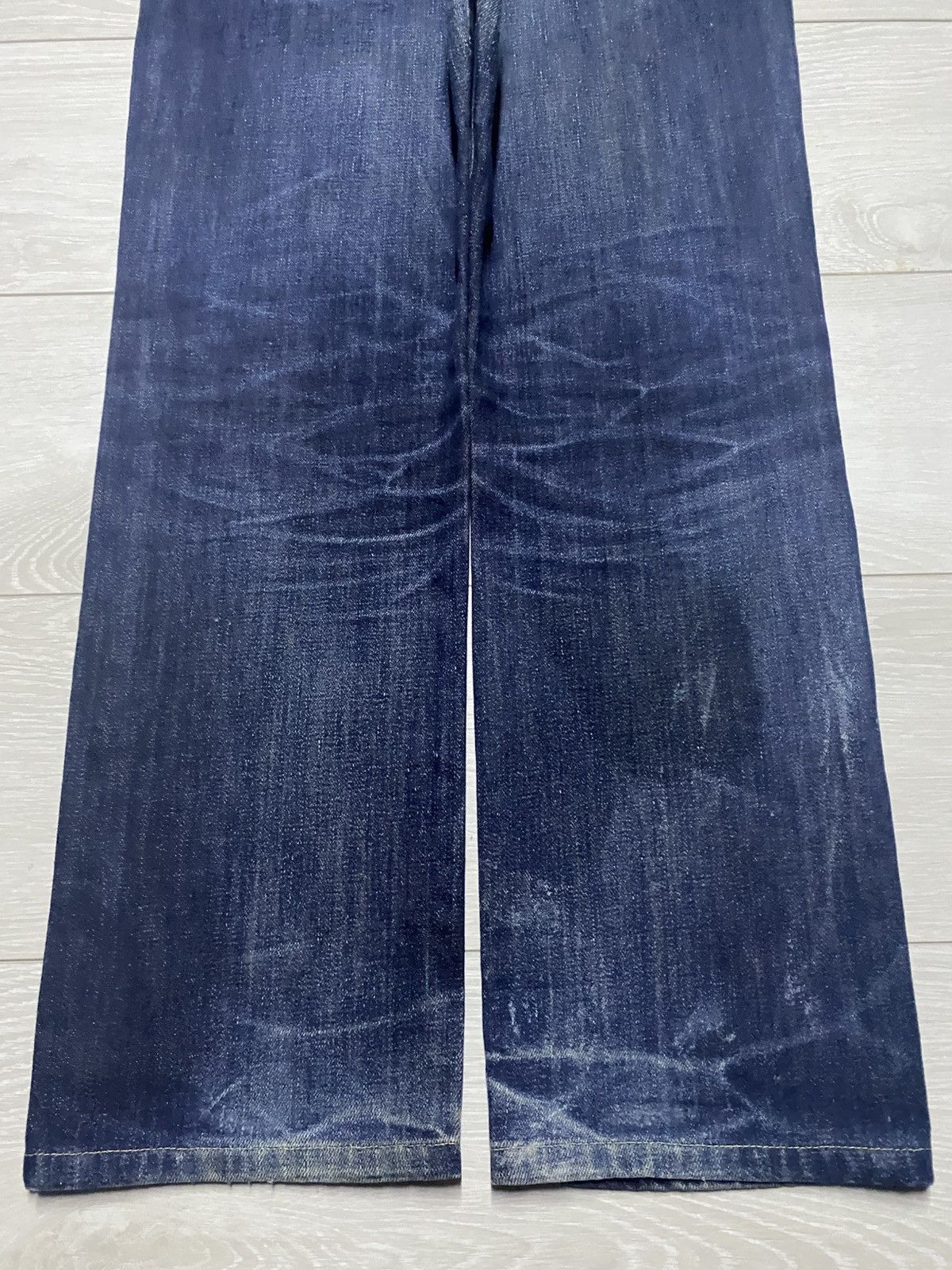 Uniqlo Vintage Uniqlo S-002 Faded Wash Distressed Loose Jeans Size US 32 / EU 48 - 6 Thumbnail