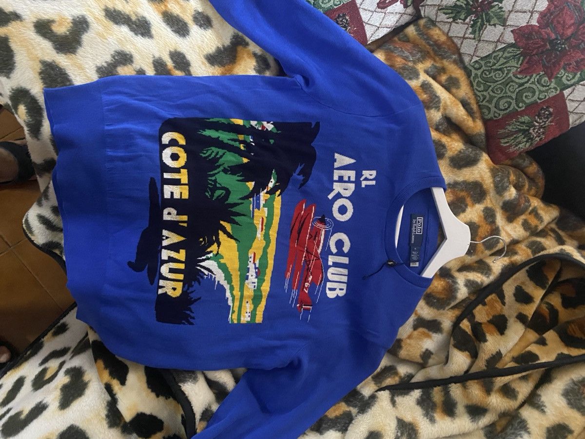 Lauren Ralph Lauren × Polo Ralph Lauren × Ralph Lauren Ralph Lauren RL Aero Club Cote d’ Azur Knitwear Sweater Size US M / EU 48-50 / 2 - 1 Thumbnail
