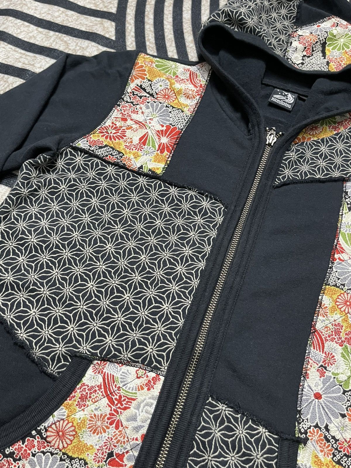Kapital 00s KAPITAL INSPIRED BRAND NAMITATSU PATCHWORK ZIPPER HOODIE Size US M / EU 48-50 / 2 - 6 Thumbnail