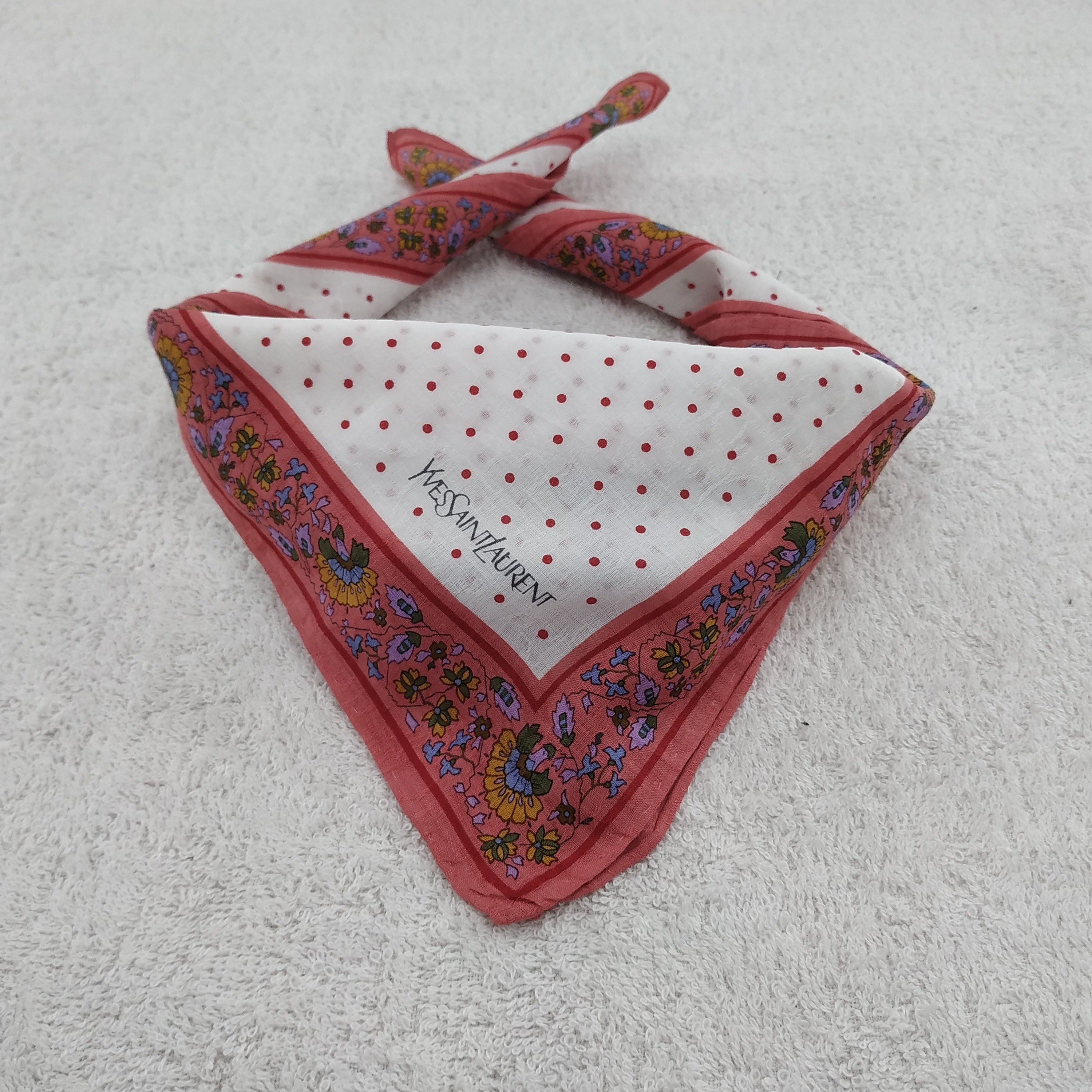 Vintage × Yves Saint Laurent Yves Saint Laurent Neckerchief / Bandana / Handkerchief Size ONE SIZE - 2 Thumbnail