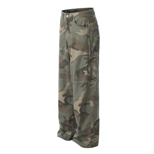 Japanese Brand × Jean Men's loose straight trendy camouflage cargo trousers y2k Size US 34 / EU 50 - 2 Thumbnail