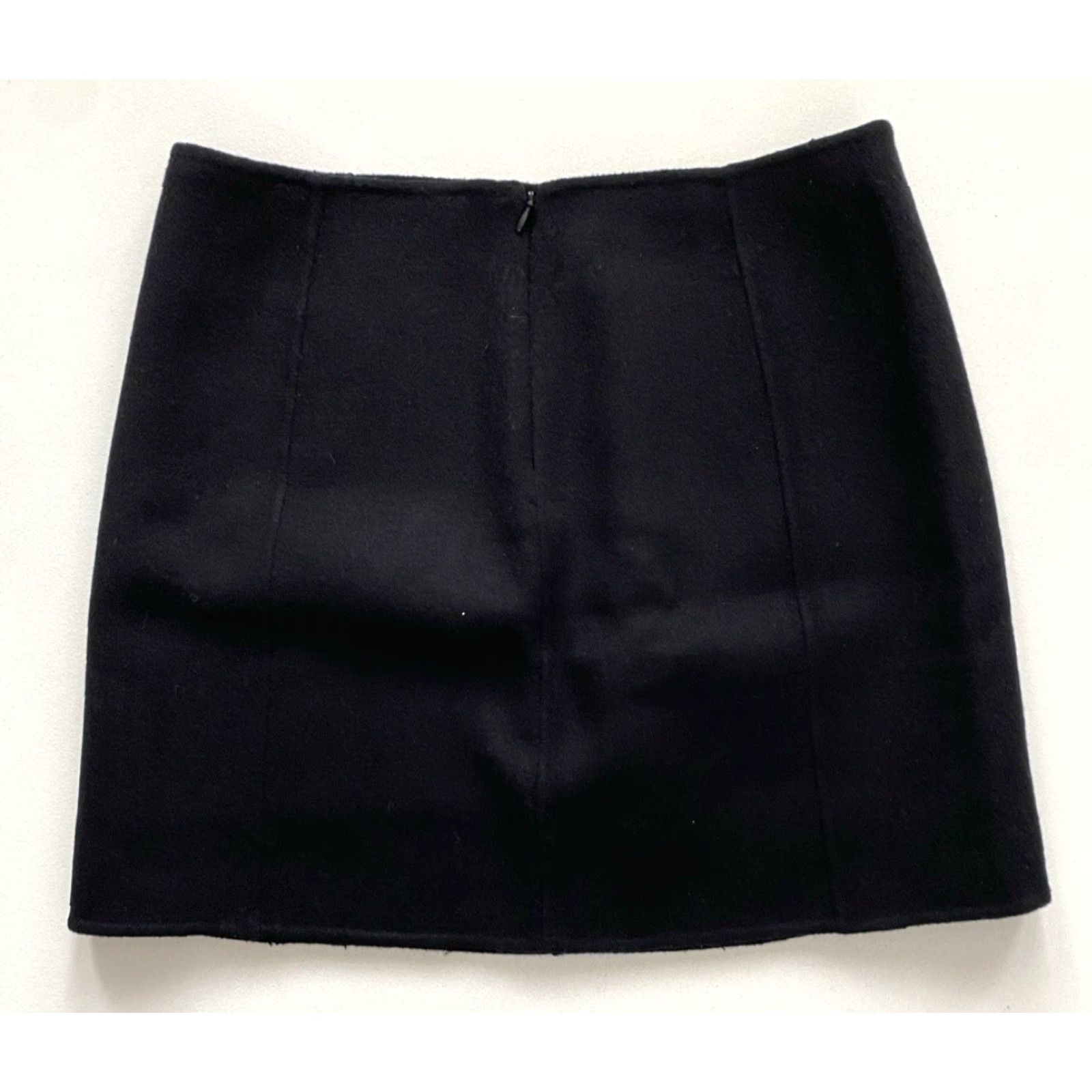 Alex Mill VINTAGE Women’s Alex Mill NYC Mini Skirt Black Wool Blend Sz 8 Short City Preppy Skirt Womens Size 30" / US 8 / IT 44 - 6 Thumbnail