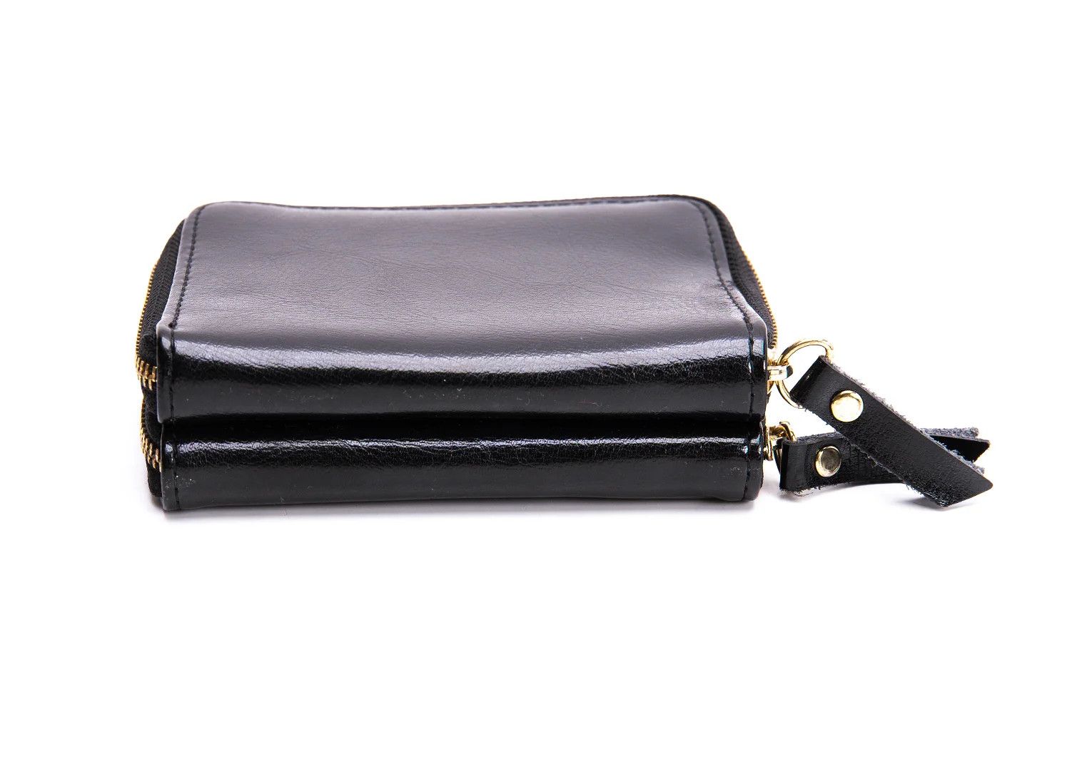 Yohji Yamamoto Double Zip Leather Wallet in Black Size ONE SIZE - 5 Thumbnail