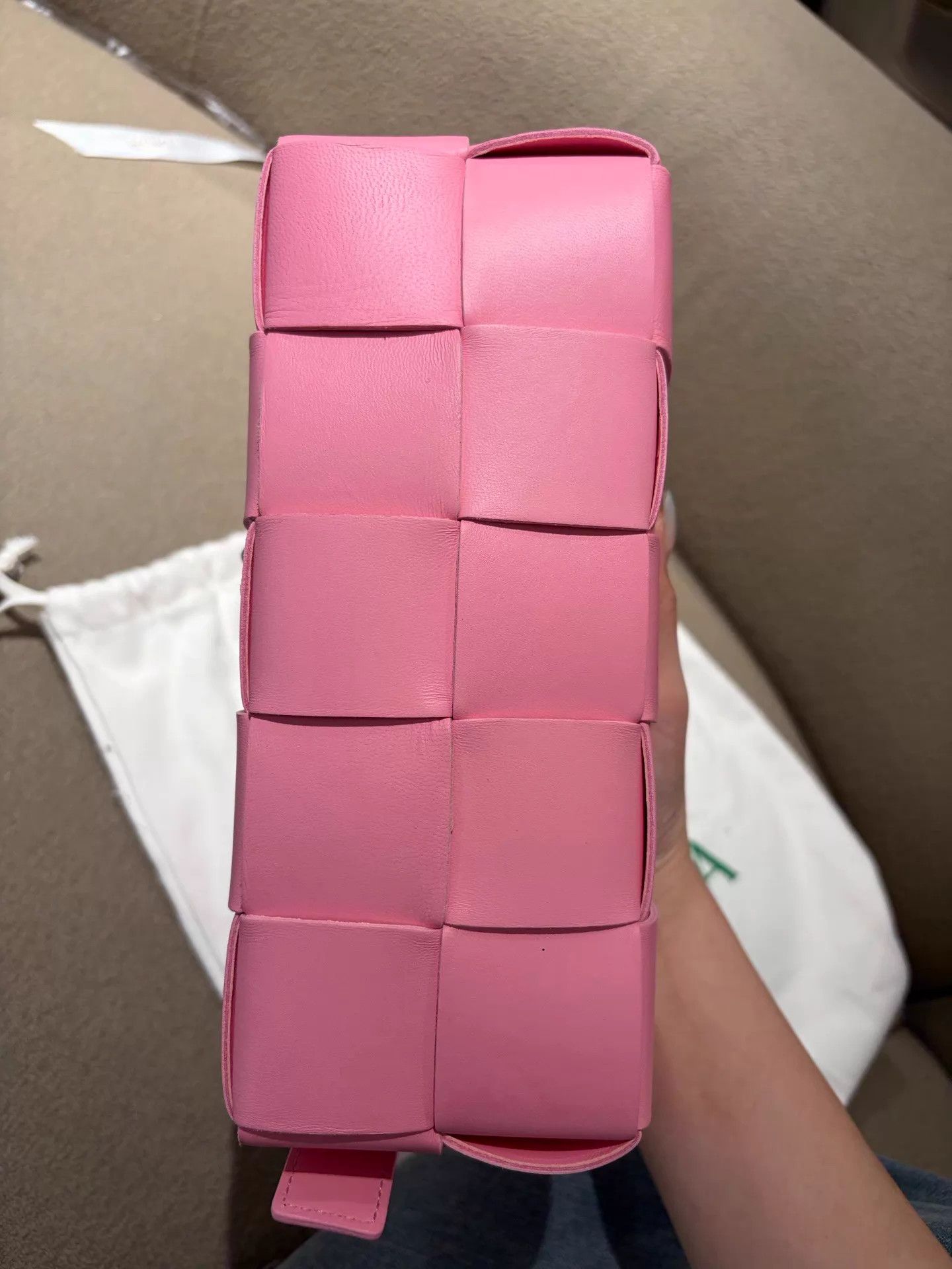 Bottega Veneta BV Brick Pink Woven Armpit Bag 99 New w/ Dust Bag Size ONE SIZE - 5 Thumbnail