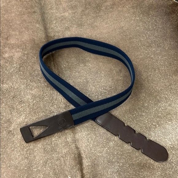 Frescobol Carioca Frescobol Carioca Rio de Janeiro Mens Block Belt Navy Gray S Size ONE SIZE - 3 Thumbnail